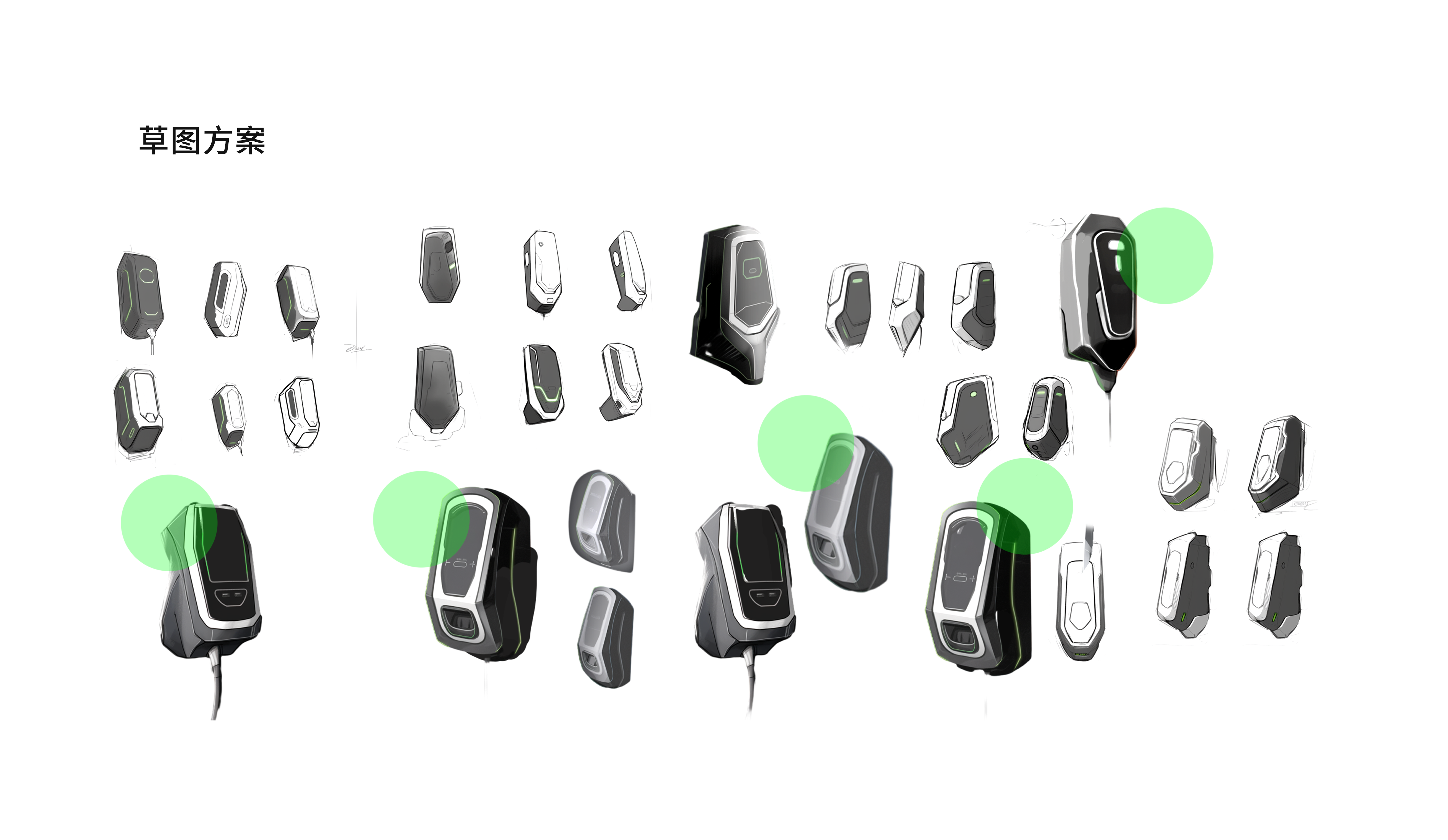 Charging pile，Automobile charging pile，Charging gun，Besek design，