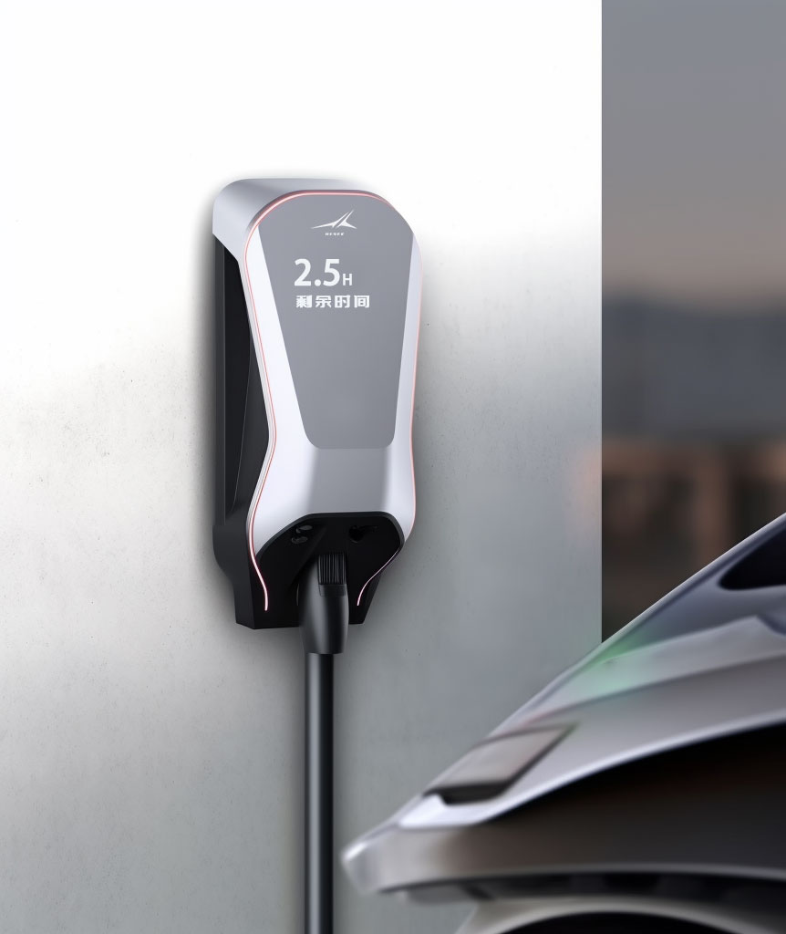 Charging pile，Automobile charging pile，Charging gun，Besek design，