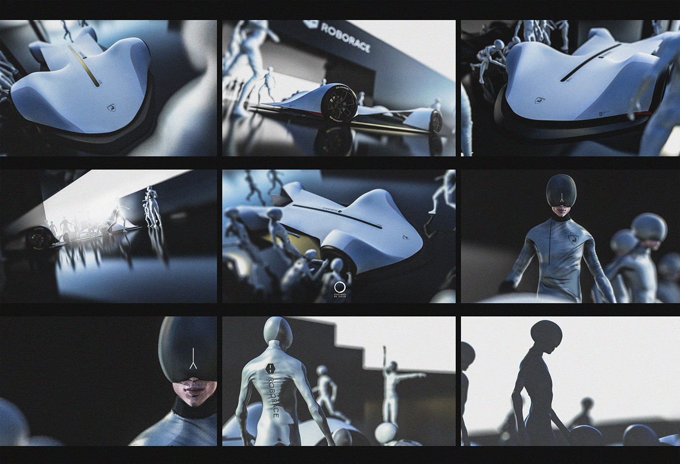 Lamborghini，Roborace，conceptual design，vehicle，