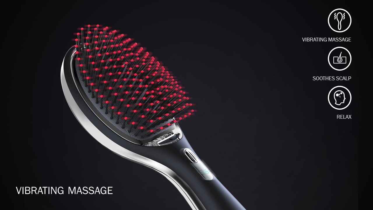 Magnetic rotation, massage, negative ion, red light，