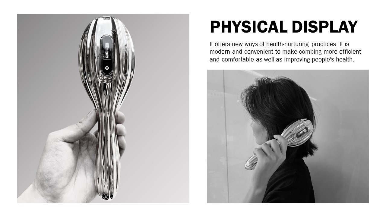 Magnetic rotation, massage, negative ion, red light，