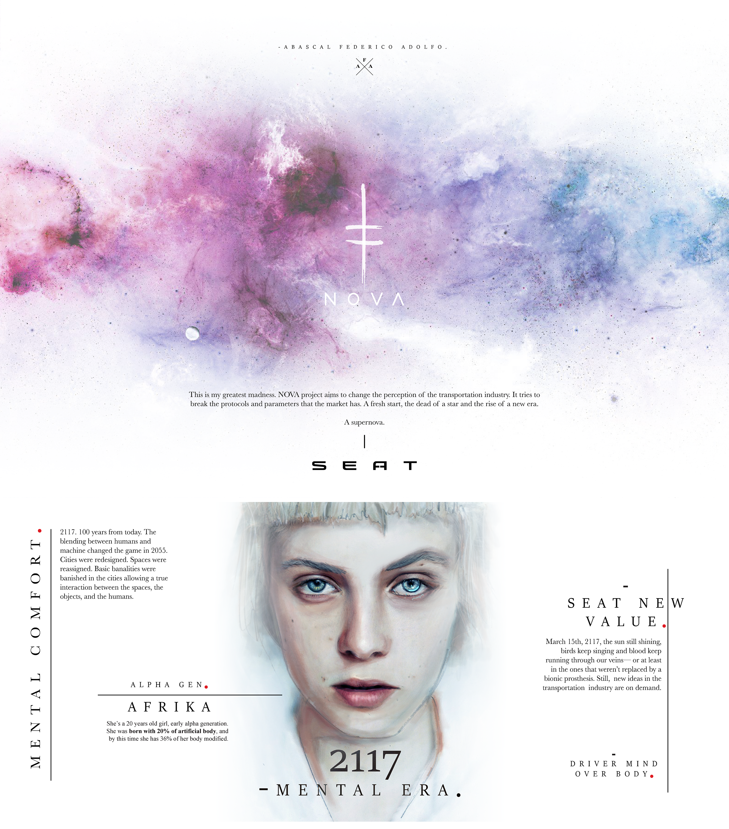 chair，NOVA - SEAT，product design，white，