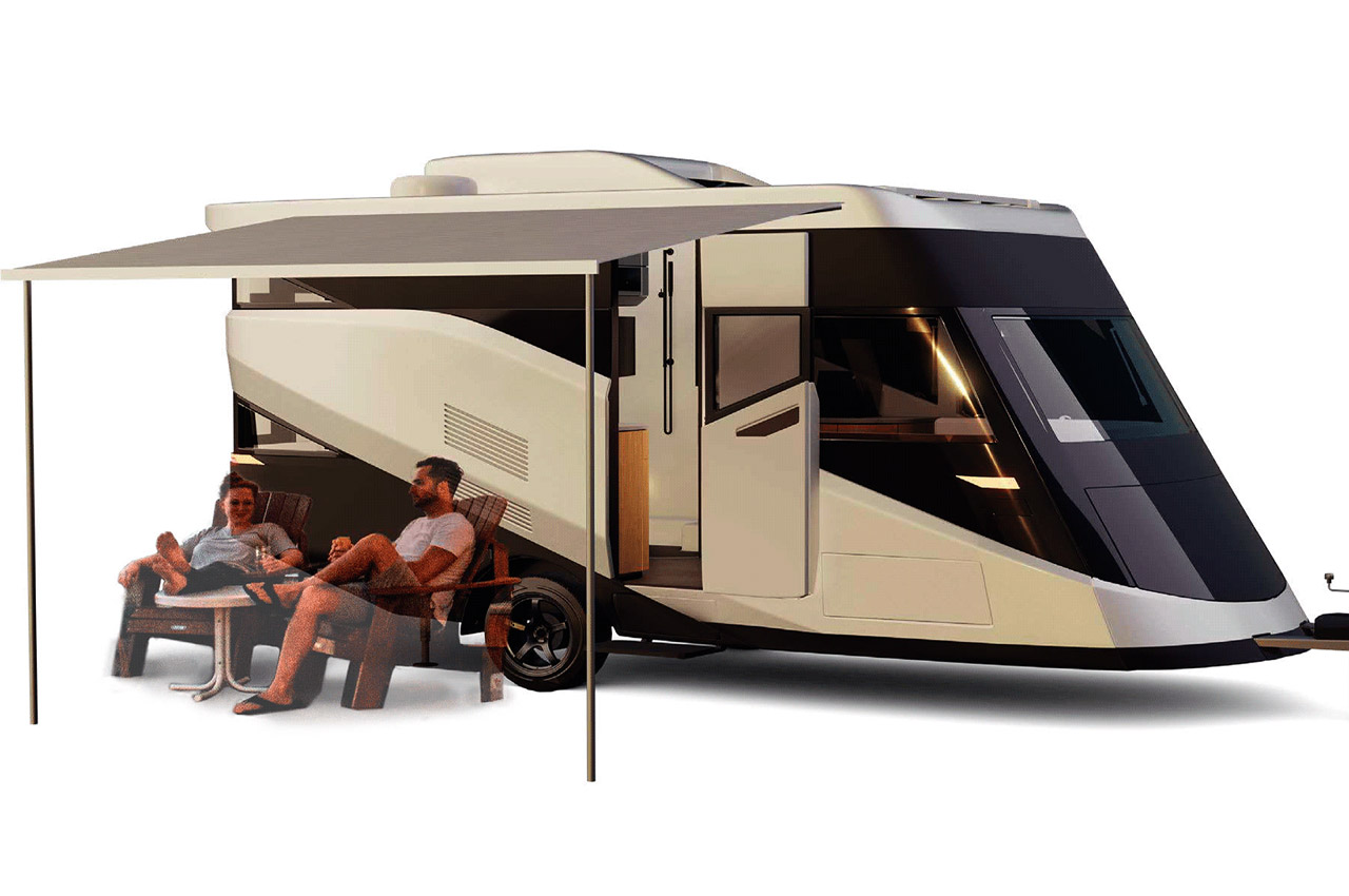 Maria，Touring car，Travel Trailer ，vehicle，
