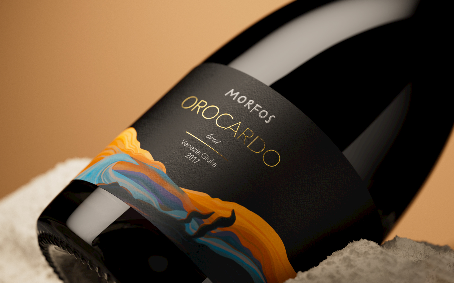 Illustration，Brand design，Label design，Alcohol，champagne，Italy，Berlucchi，