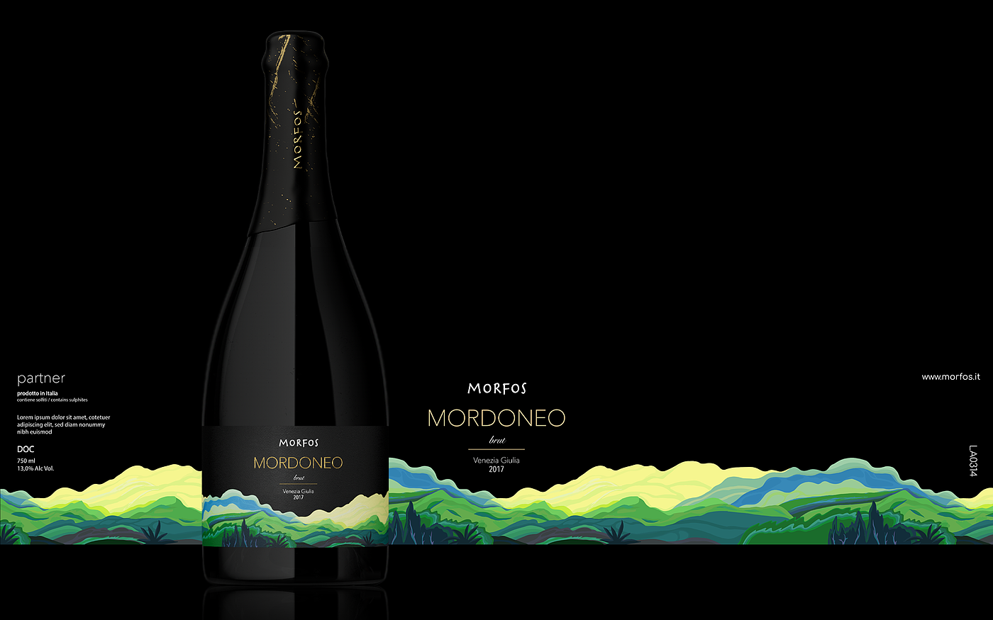 Illustration，Brand design，Label design，Alcohol，champagne，Italy，Berlucchi，