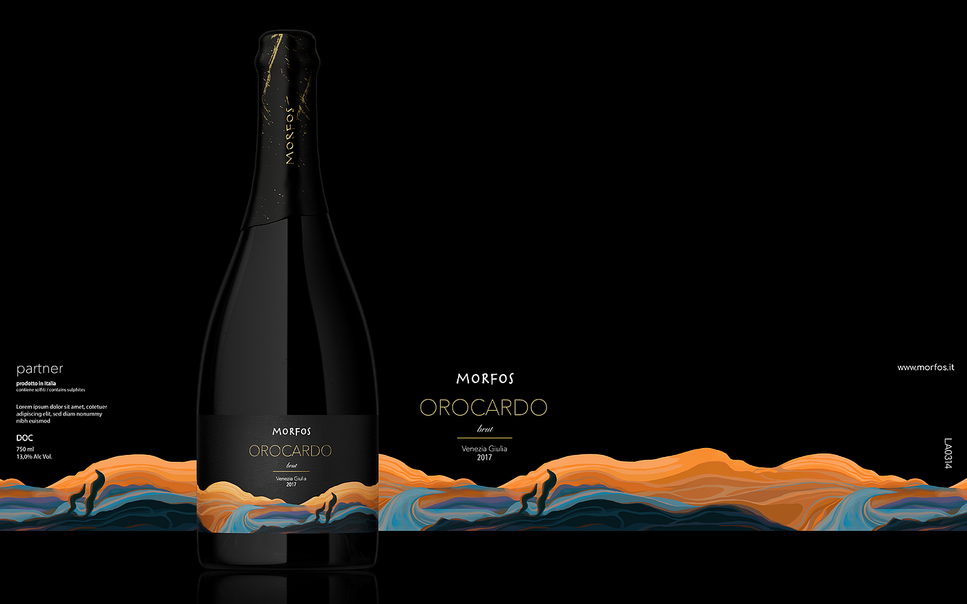 Illustration，Brand design，Label design，Alcohol，champagne，Italy，Berlucchi，