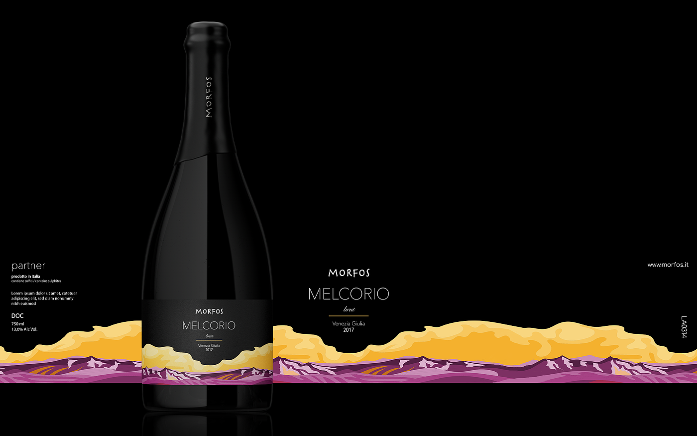 Illustration，Brand design，Label design，Alcohol，champagne，Italy，Berlucchi，
