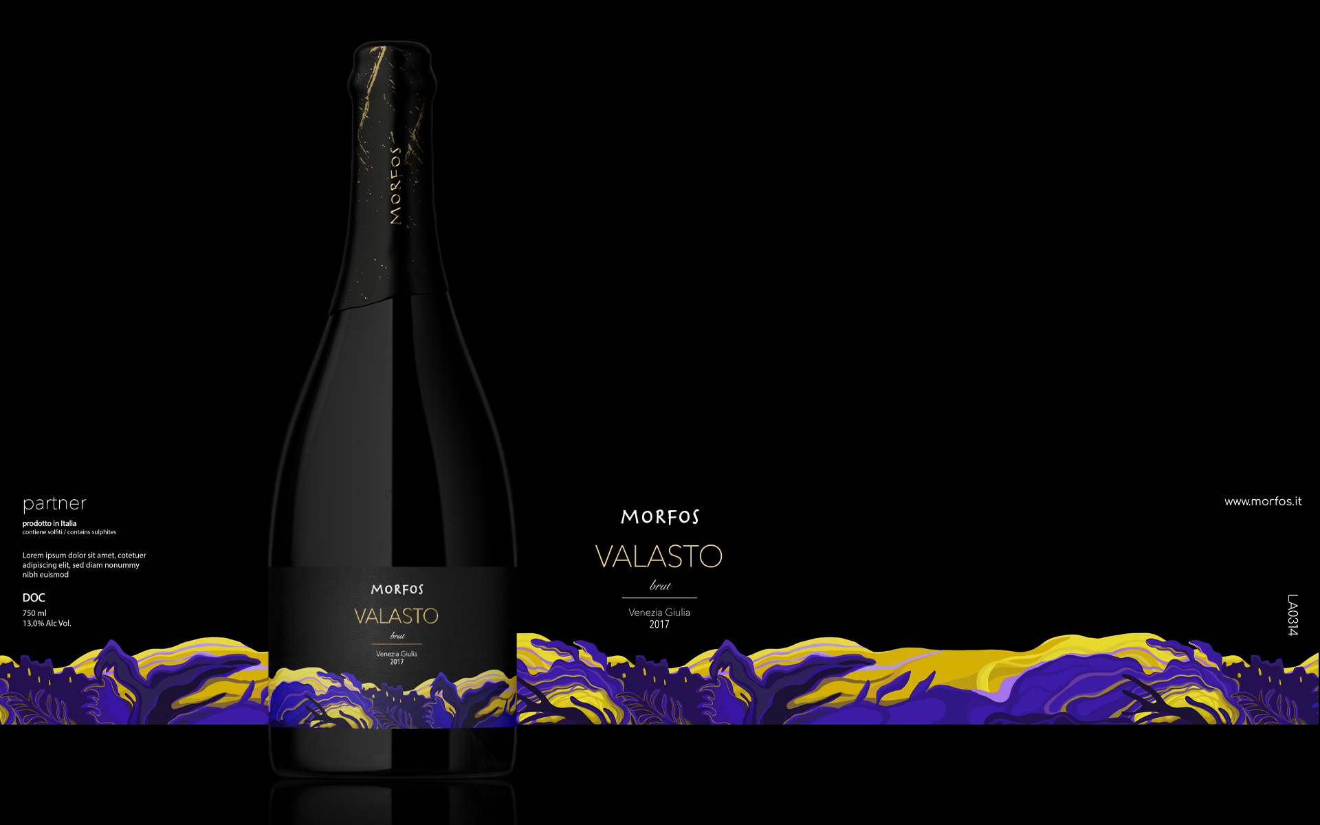 Illustration，Brand design，Label design，Alcohol，champagne，Italy，Berlucchi，