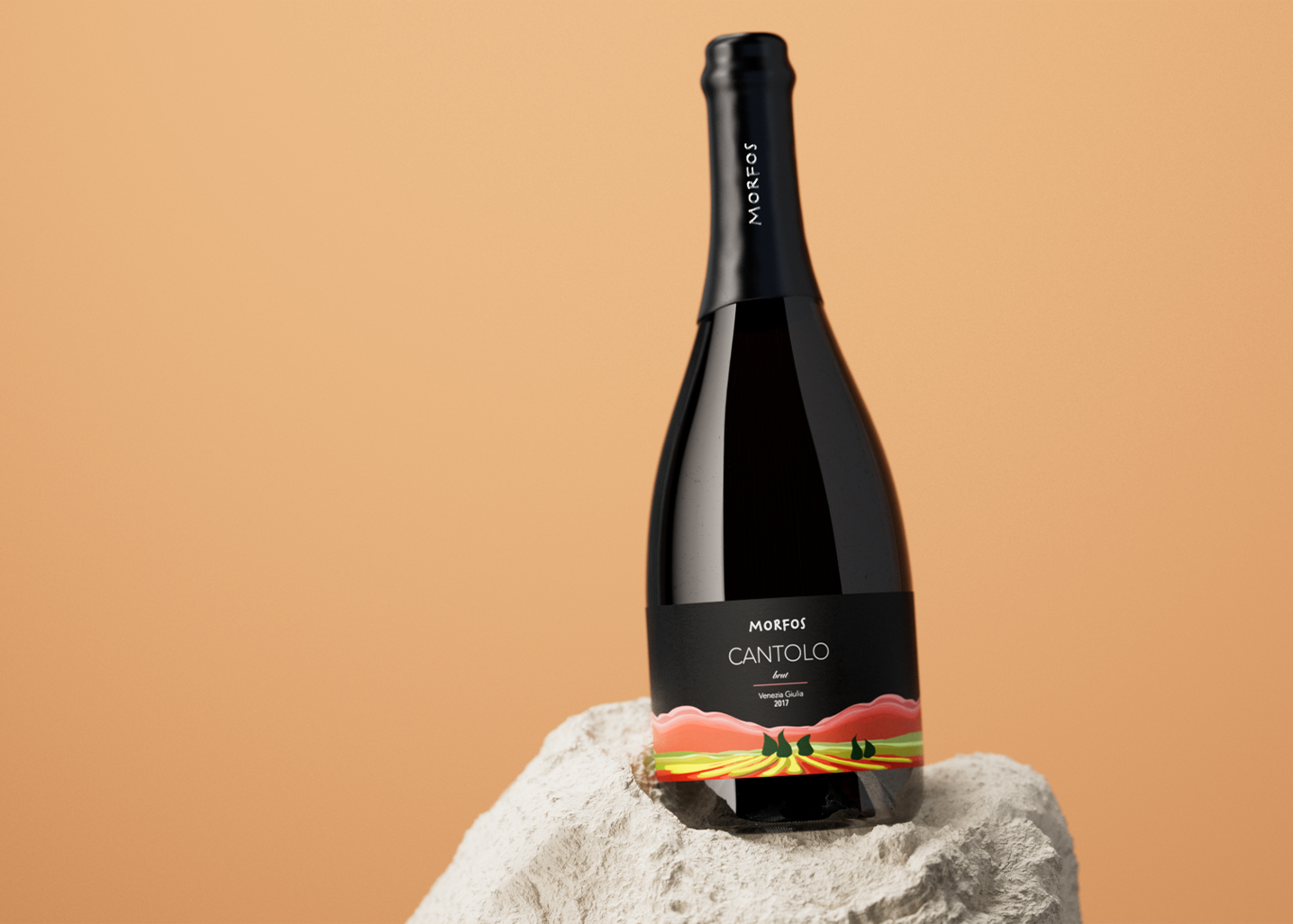 Illustration，Brand design，Label design，Alcohol，champagne，Italy，Berlucchi，