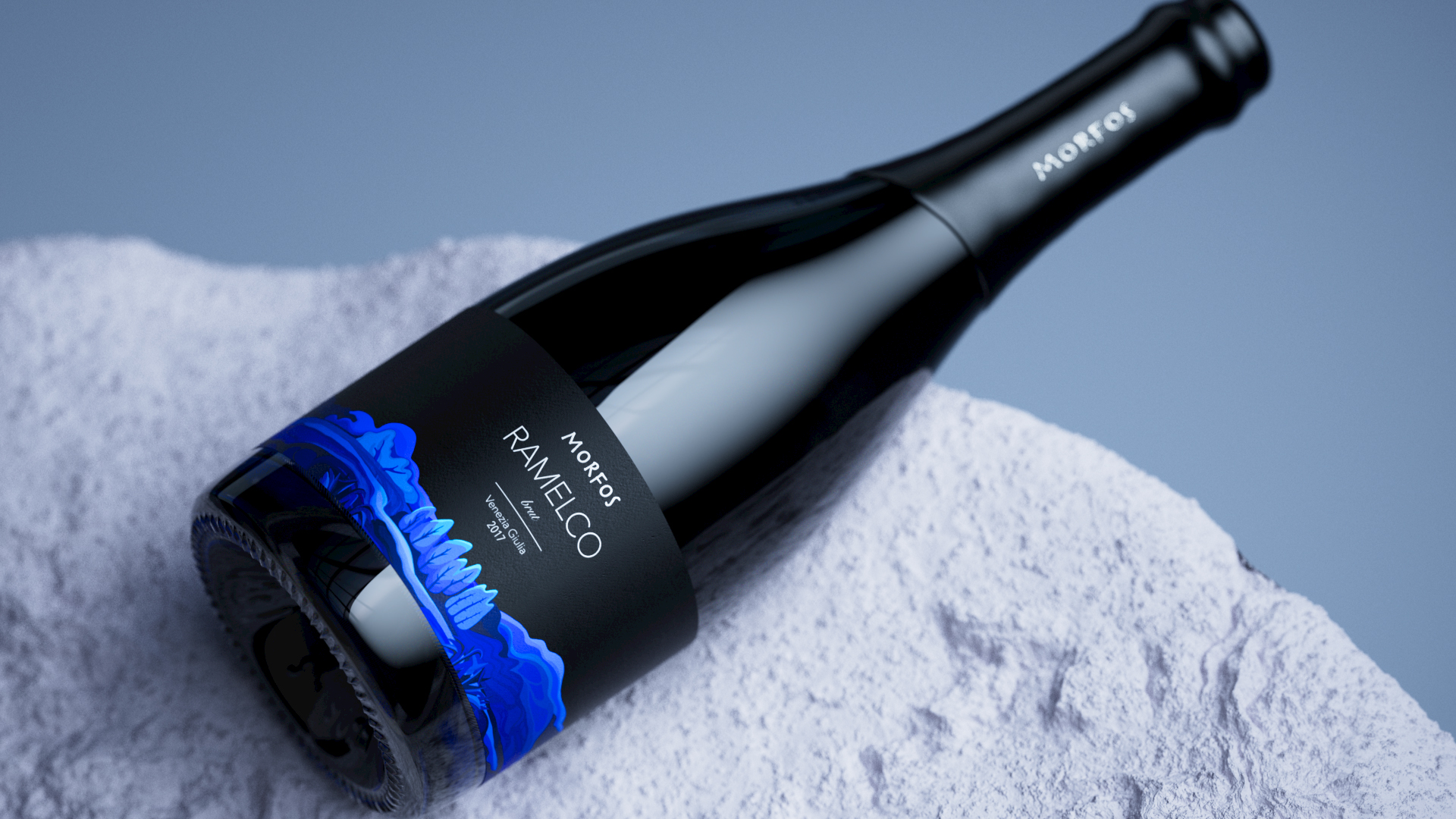 Illustration，Brand design，Label design，Alcohol，champagne，Italy，Berlucchi，