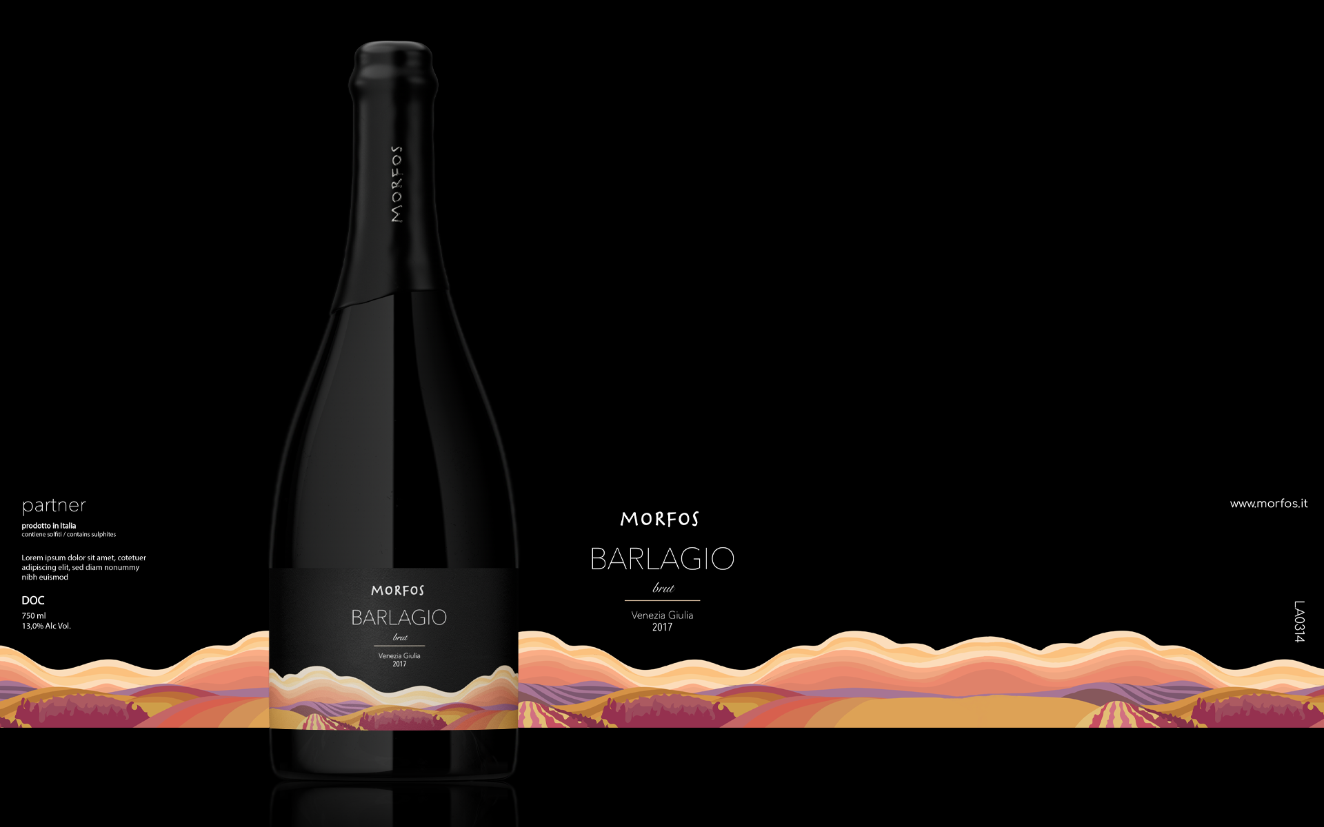 Illustration，Brand design，Label design，Alcohol，champagne，Italy，Berlucchi，