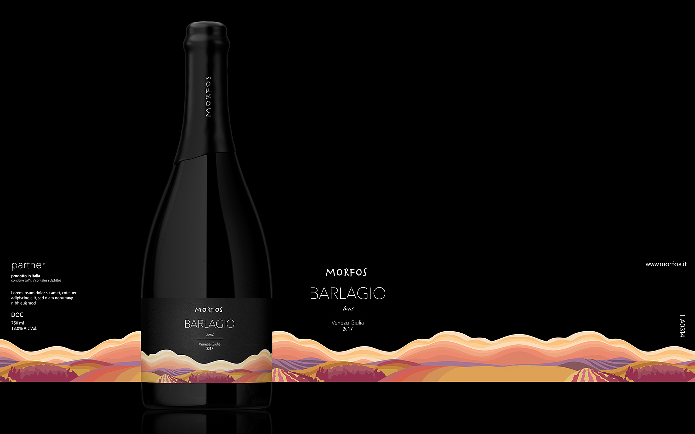 Illustration，Brand design，Label design，Alcohol，champagne，Italy，Berlucchi，