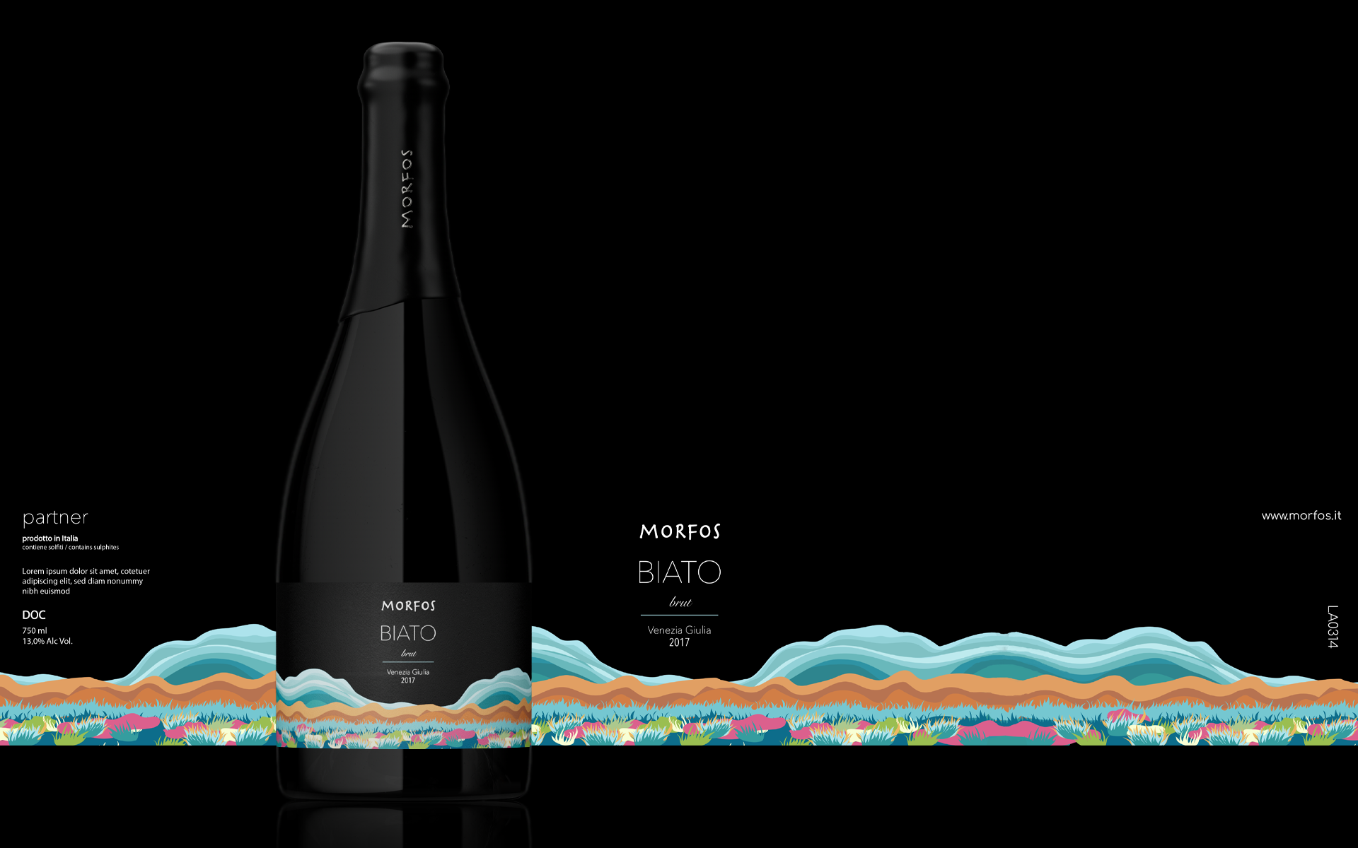 Illustration，Brand design，Label design，Alcohol，champagne，Italy，Berlucchi，