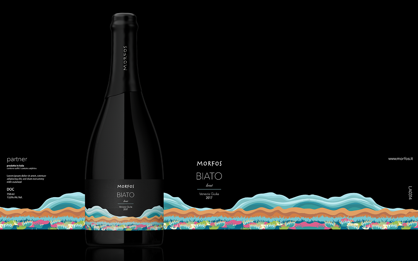 Illustration，Brand design，Label design，Alcohol，champagne，Italy，Berlucchi，