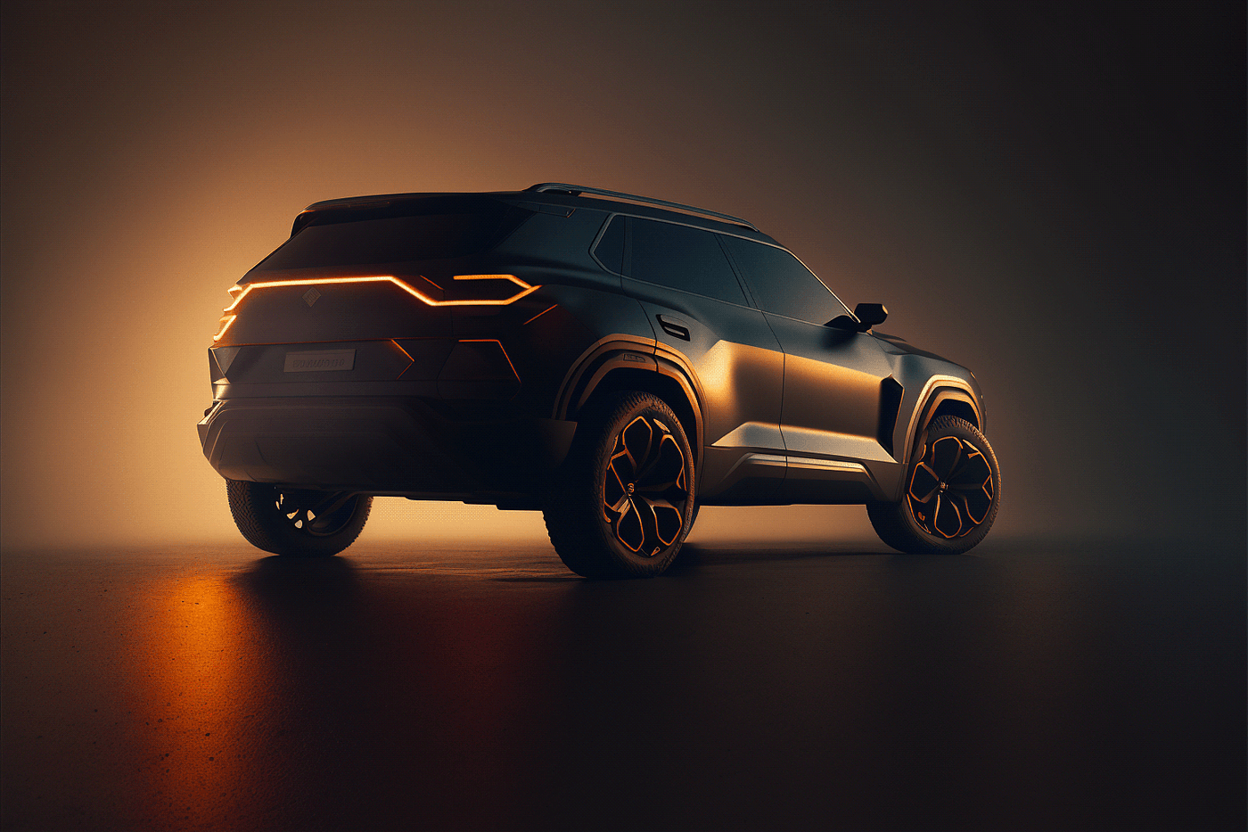 Automobile design，suv，automobile，Computer image，artificial intelligence drawing，AI design，