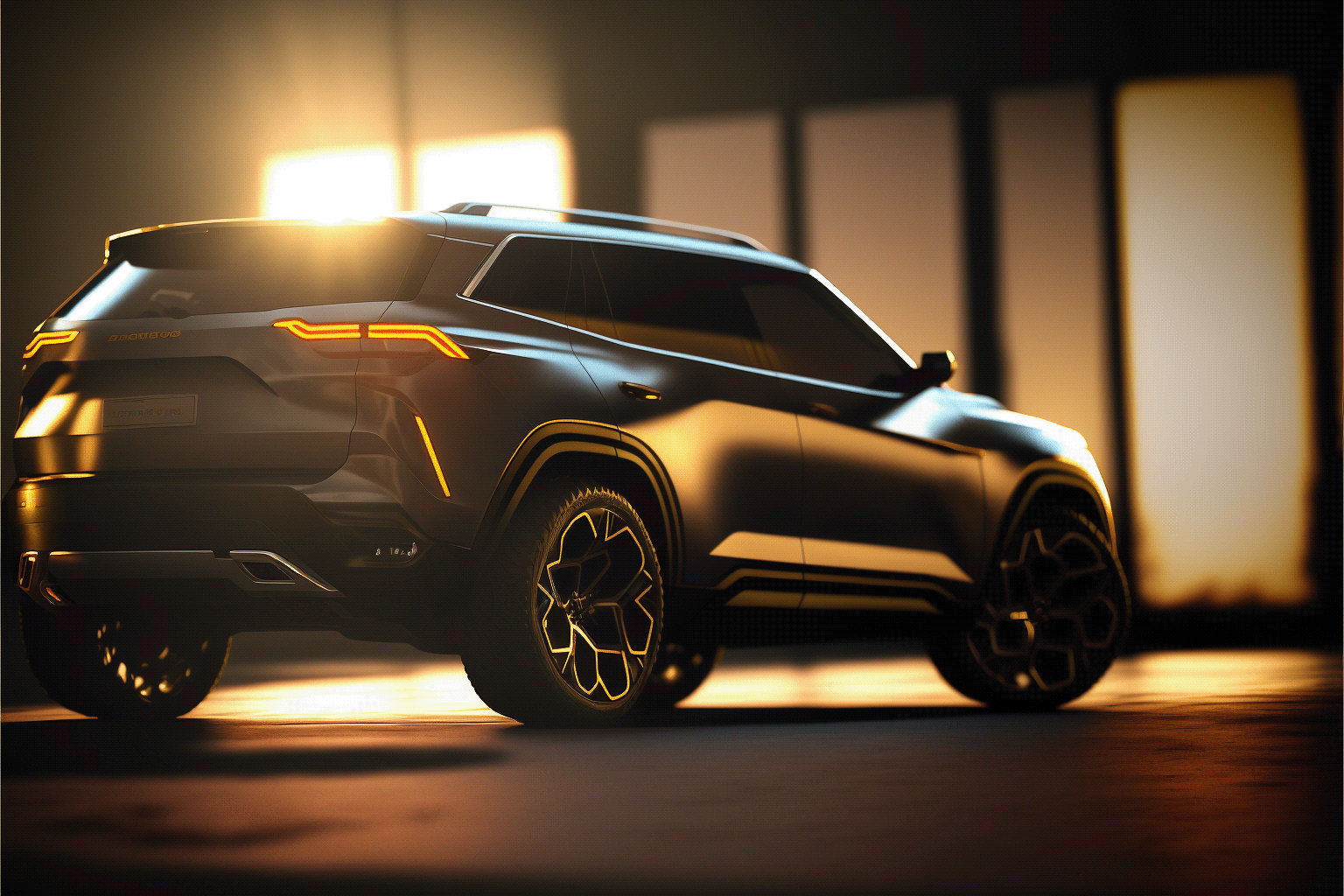 Automobile design，suv，automobile，Computer image，artificial intelligence drawing，AI design，