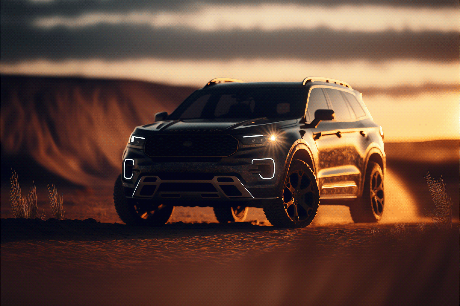 Automobile design，suv，automobile，Computer image，artificial intelligence drawing，AI design，