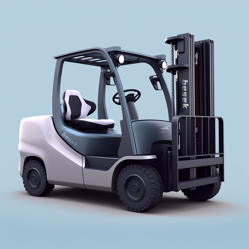 Four-wheel drive forklift，Electric forklift，Forklift，Industrial design company，Equipment appearance design，Besek design，