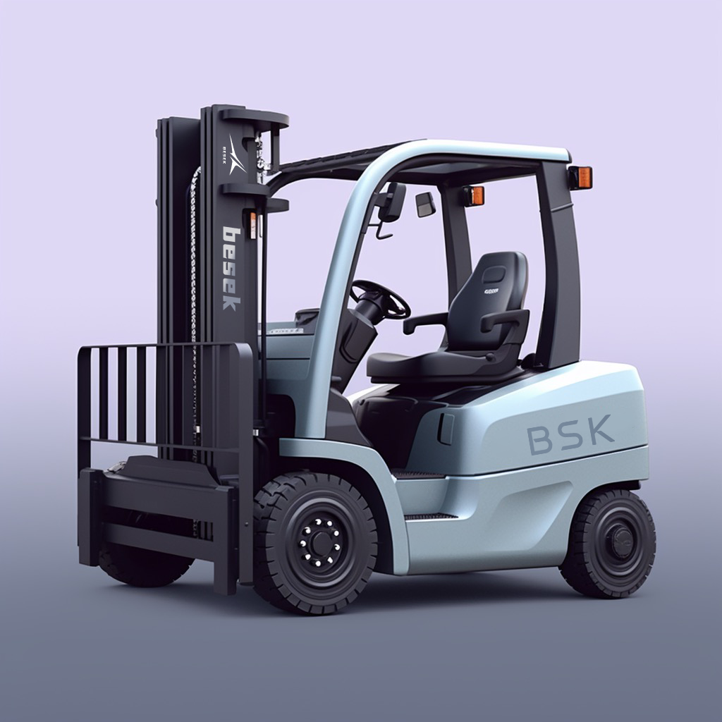 Four-wheel drive forklift，Electric forklift，Forklift，Industrial design company，Equipment appearance design，Besek design，