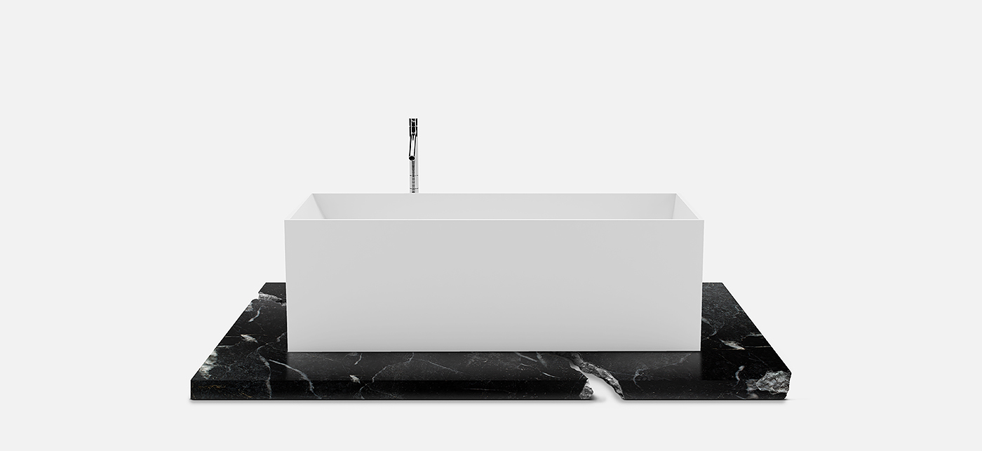 VALLONE，bathtub，white，ceramics，