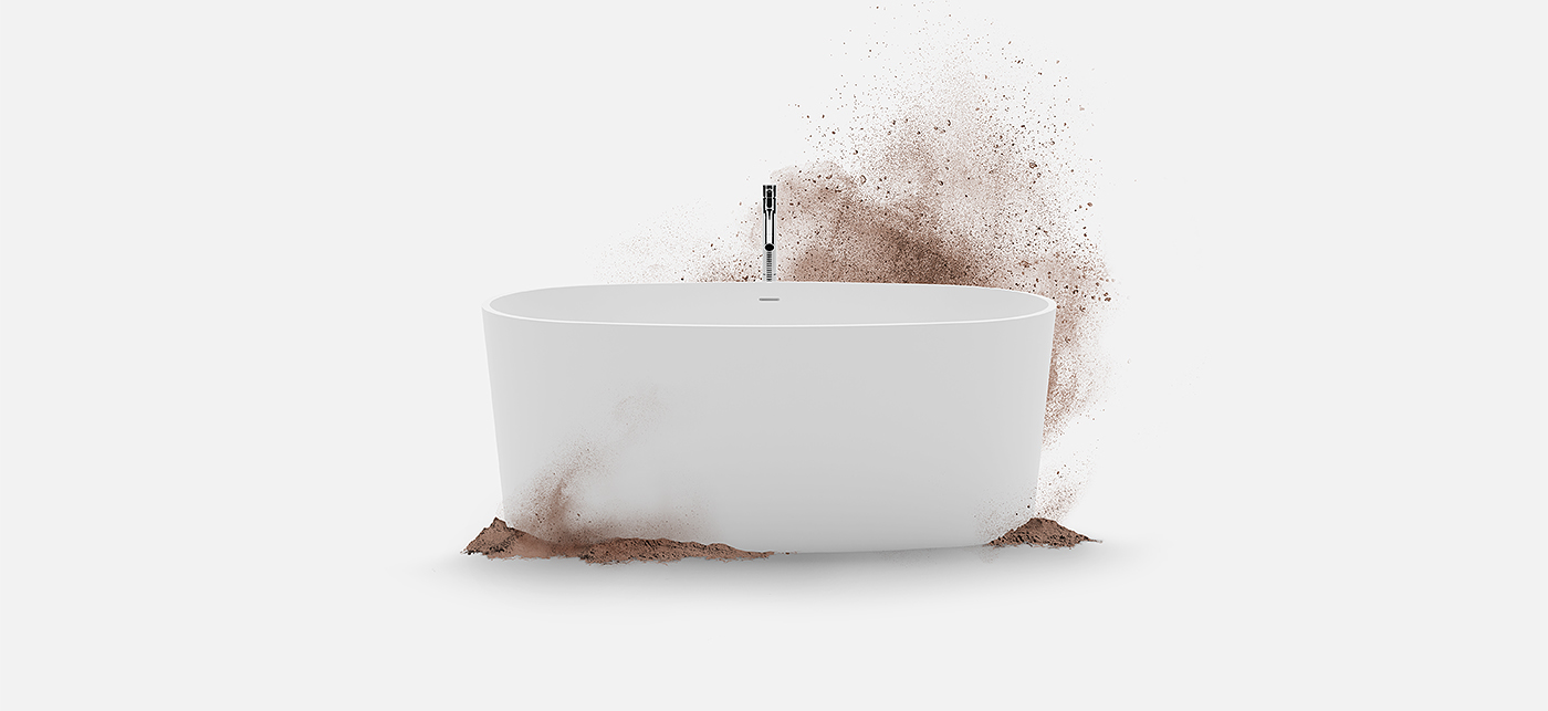 VALLONE，bathtub，white，ceramics，