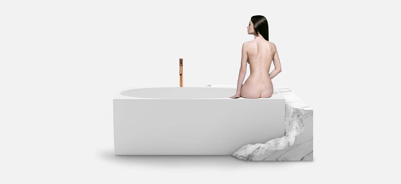 VALLONE，bathtub，white，ceramics，