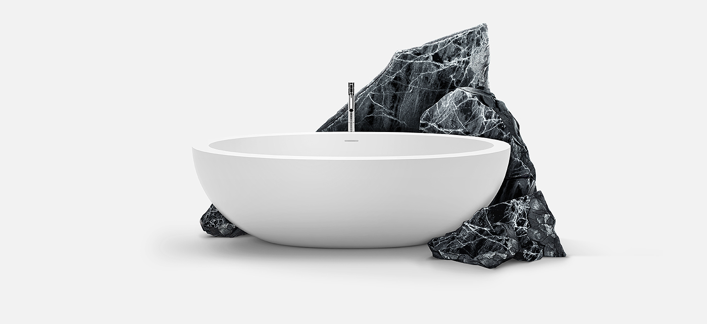 VALLONE，bathtub，white，ceramics，