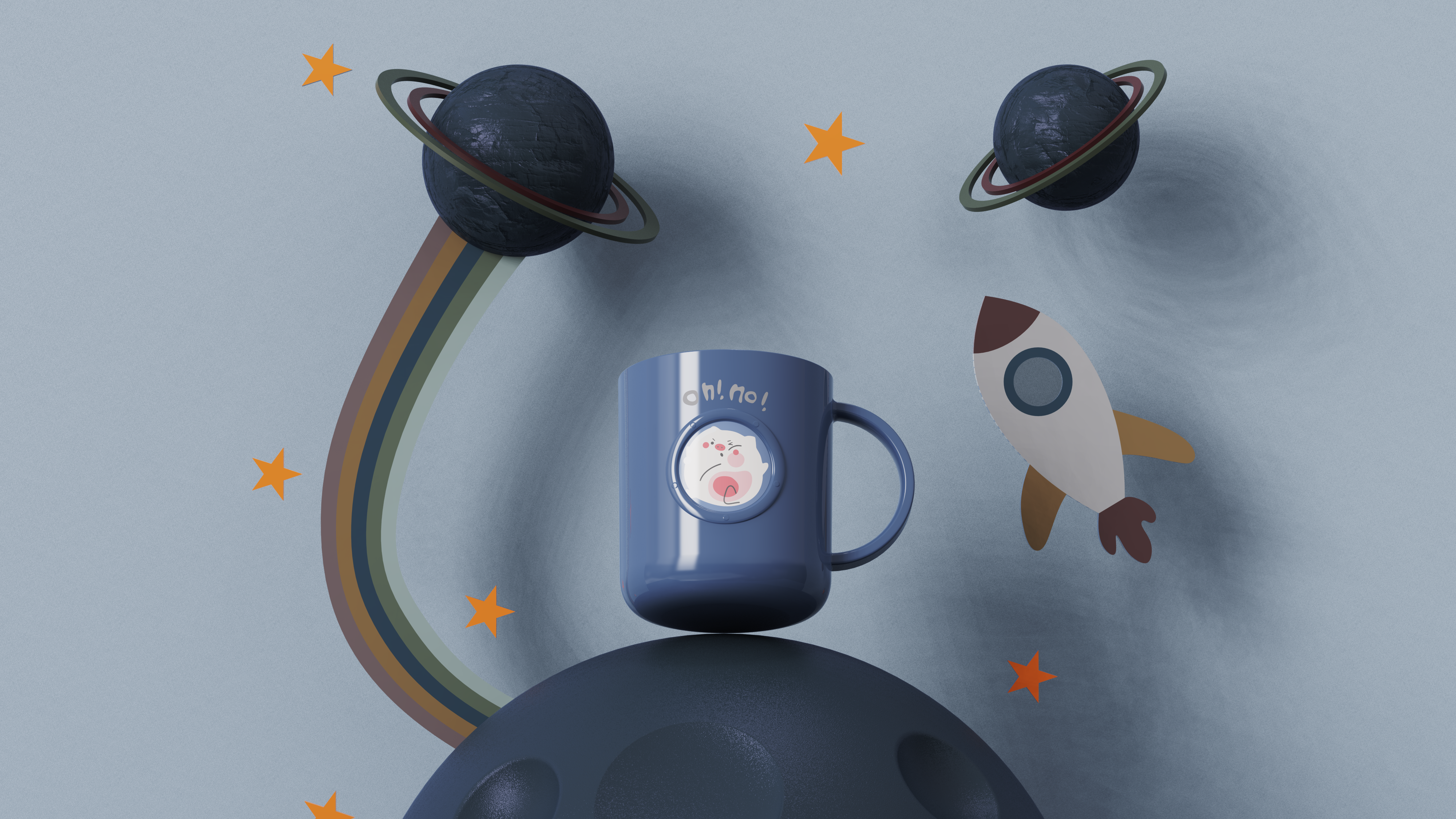 Water cup，Gargle cup，Space，Cartoon，Home Furnishing，Daily Necessities，interest，