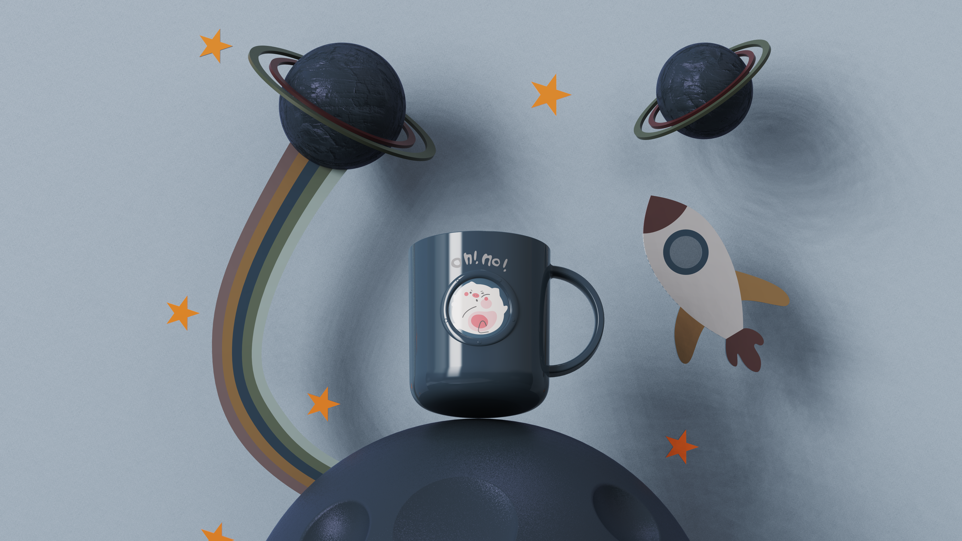 Water cup，Gargle cup，Space，Cartoon，Home Furnishing，Daily Necessities，interest，