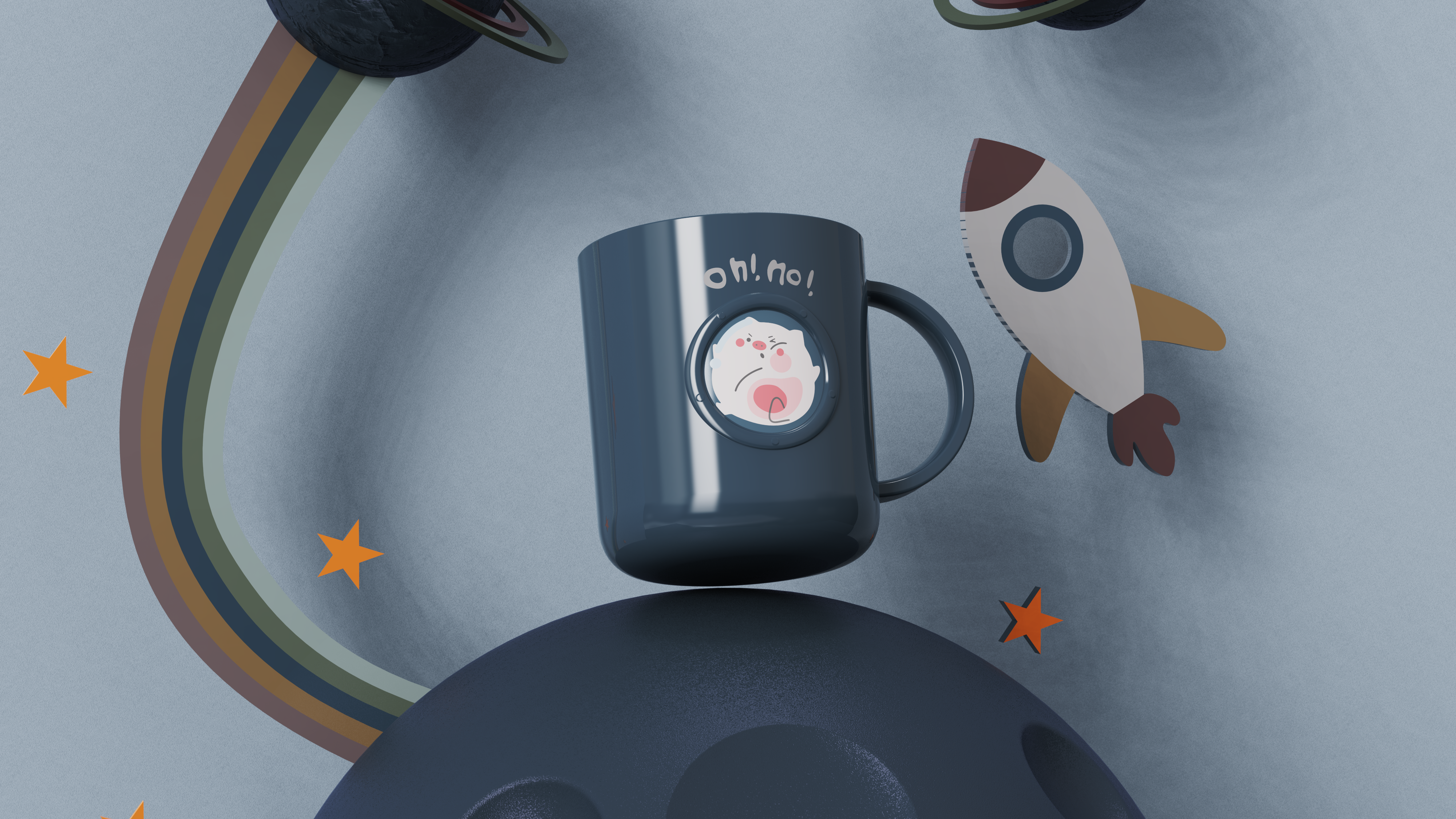 Water cup，Gargle cup，Space，Cartoon，Home Furnishing，Daily Necessities，interest，