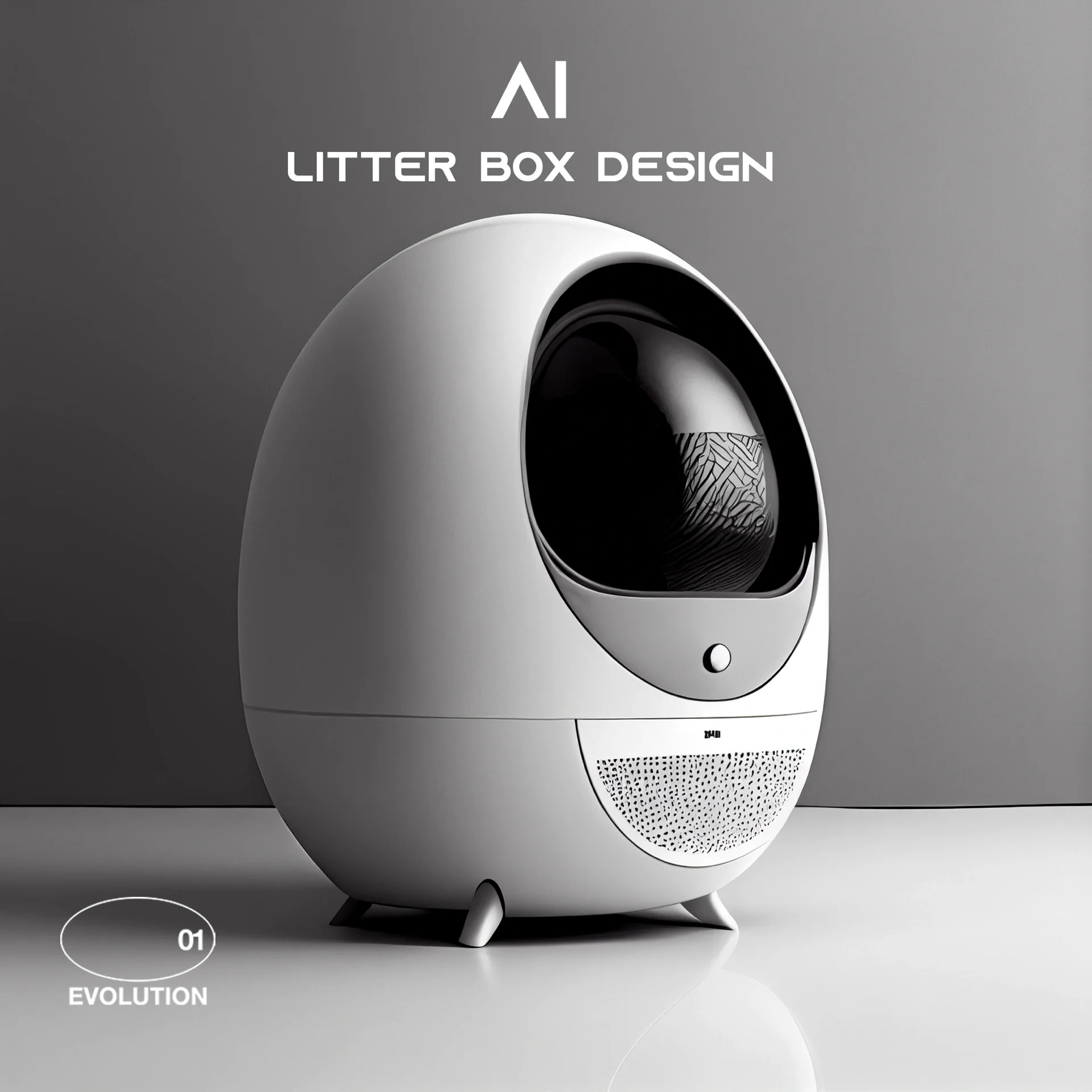 Pets，Pet Supplies & Pet，Litter Basin，Intelligent cat litter box，ai，AI design，Smart home，Evolution laboratory，