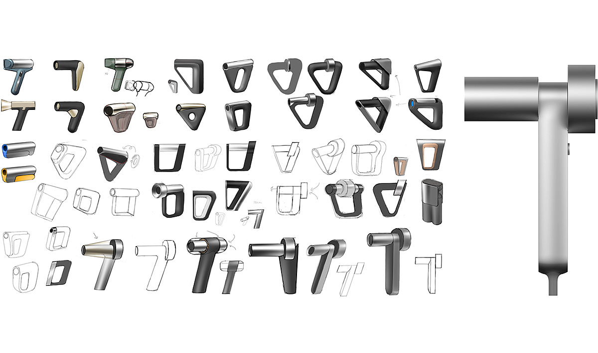 hair drier，small home appliances，Hairdressing products，conceptual design，