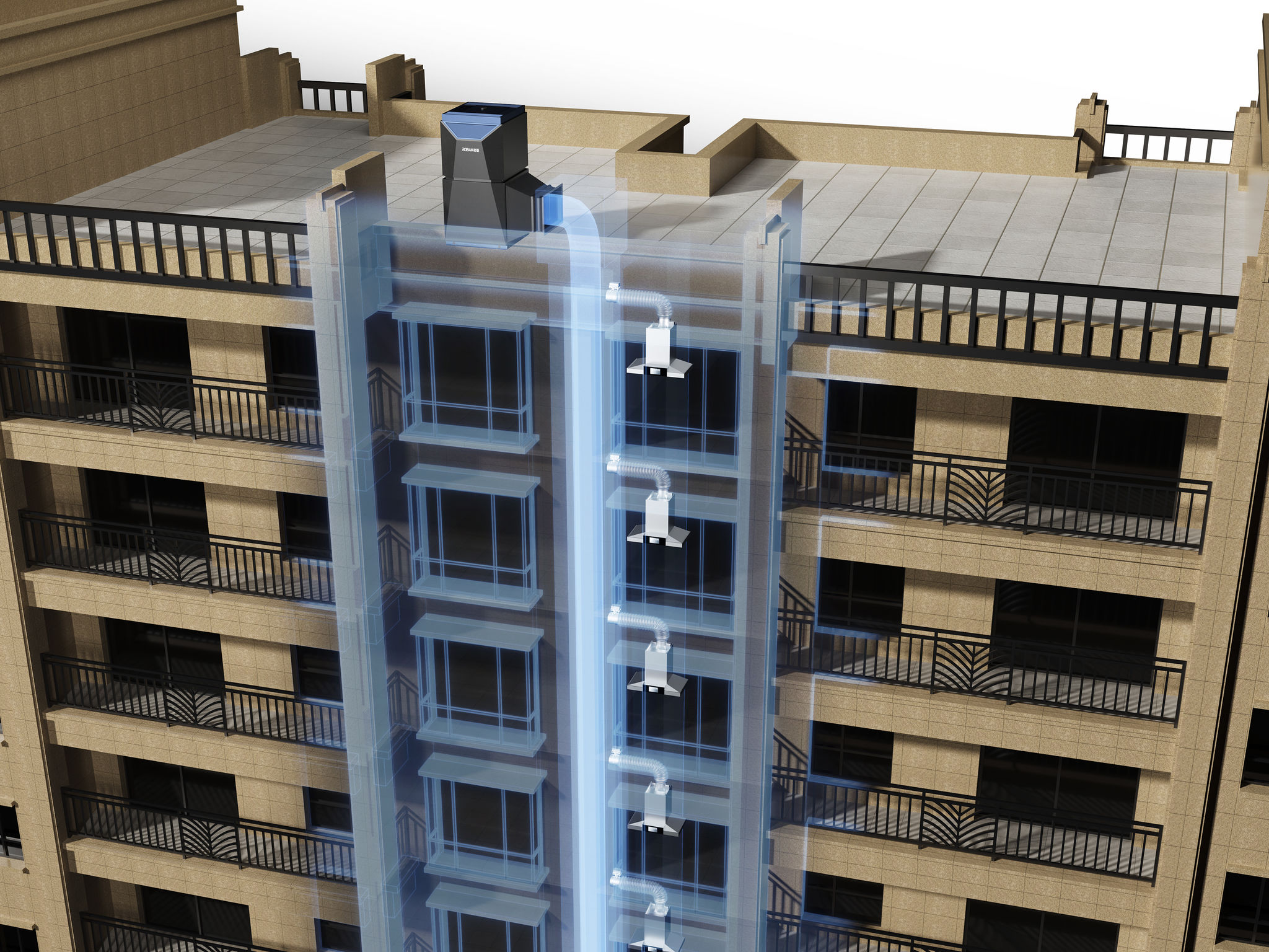 Central smoke machine，Integrated smoke exhaust，environment protection，