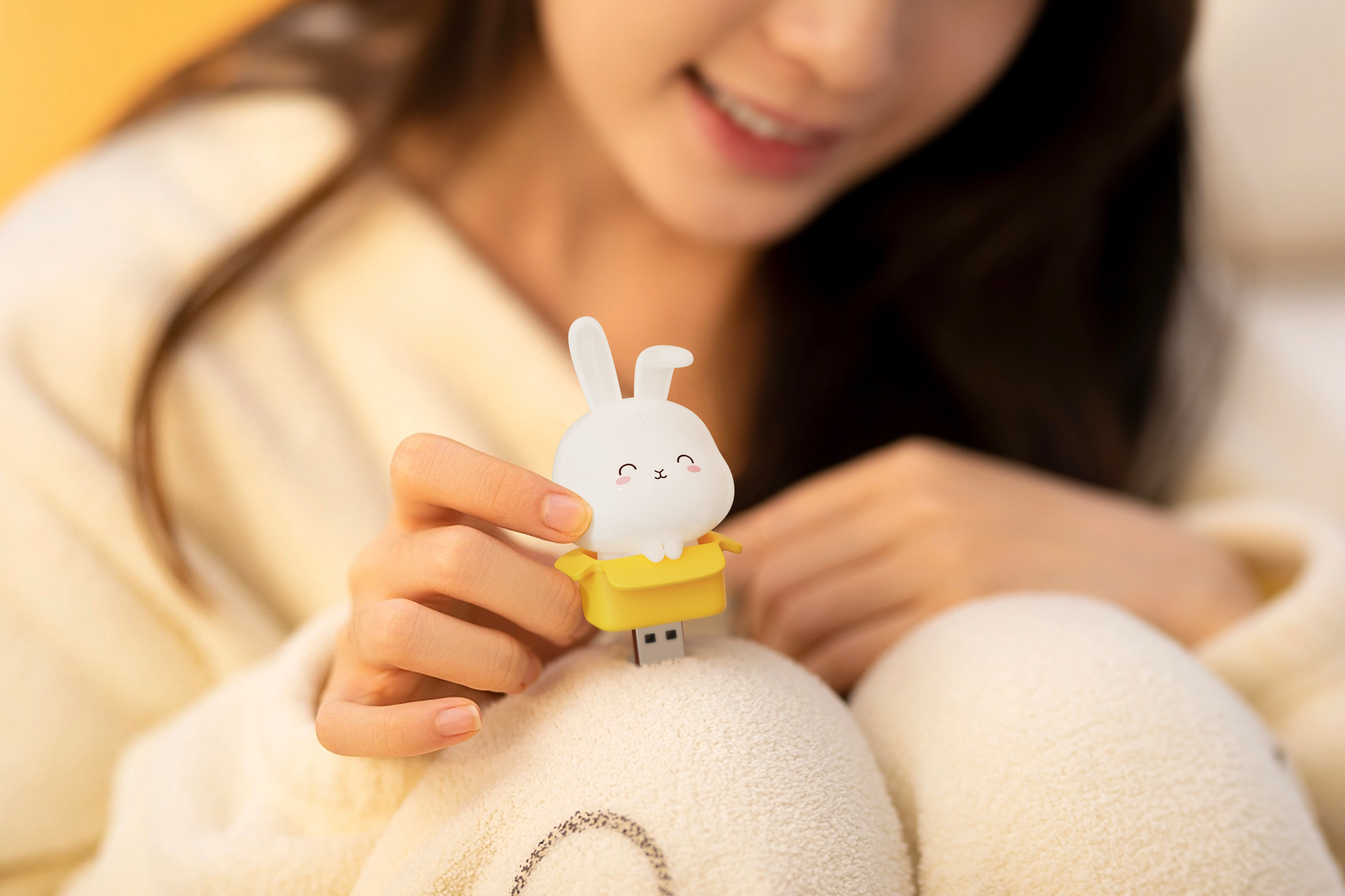 Voice Nightlight，Cute pet night light，Air conditioning partner，Colorful night light，BUNNY，PUPPY，Kitten，