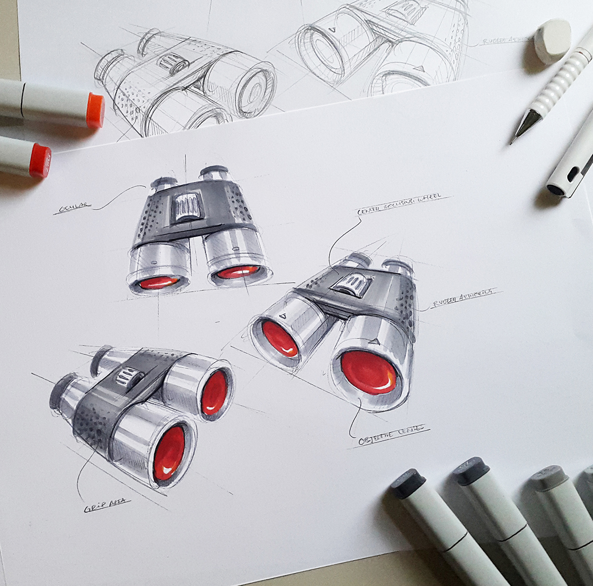 marker pen，Exercise draft，Hand drawn，