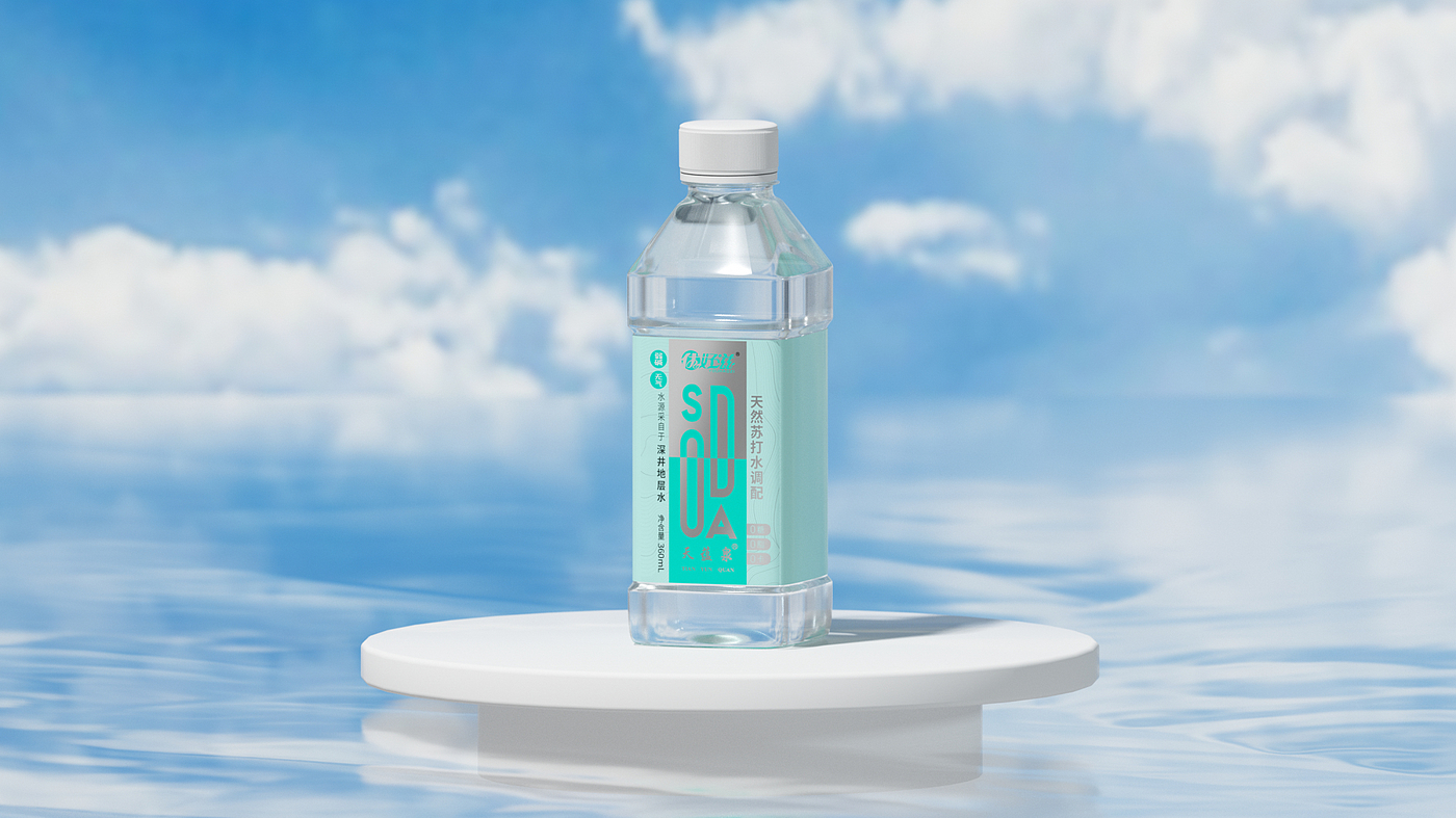 Plane packaging，Bottle design，Soda water，Original works，modern，Bottle logo design，Beverage packaging design，