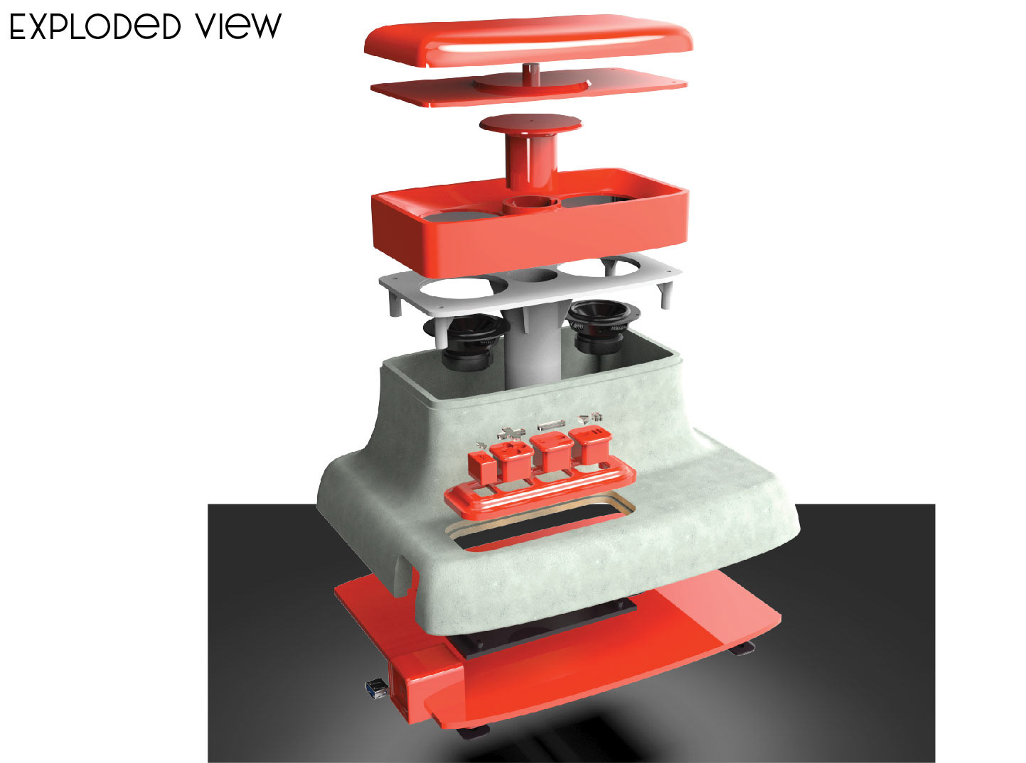 speaker，sound，orange，