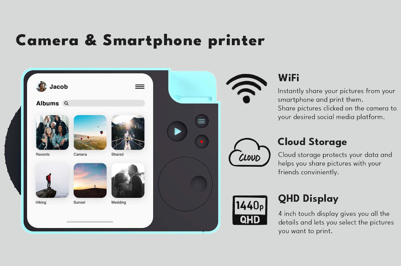 video camera，Bolang，Minimalist，Polaroid，