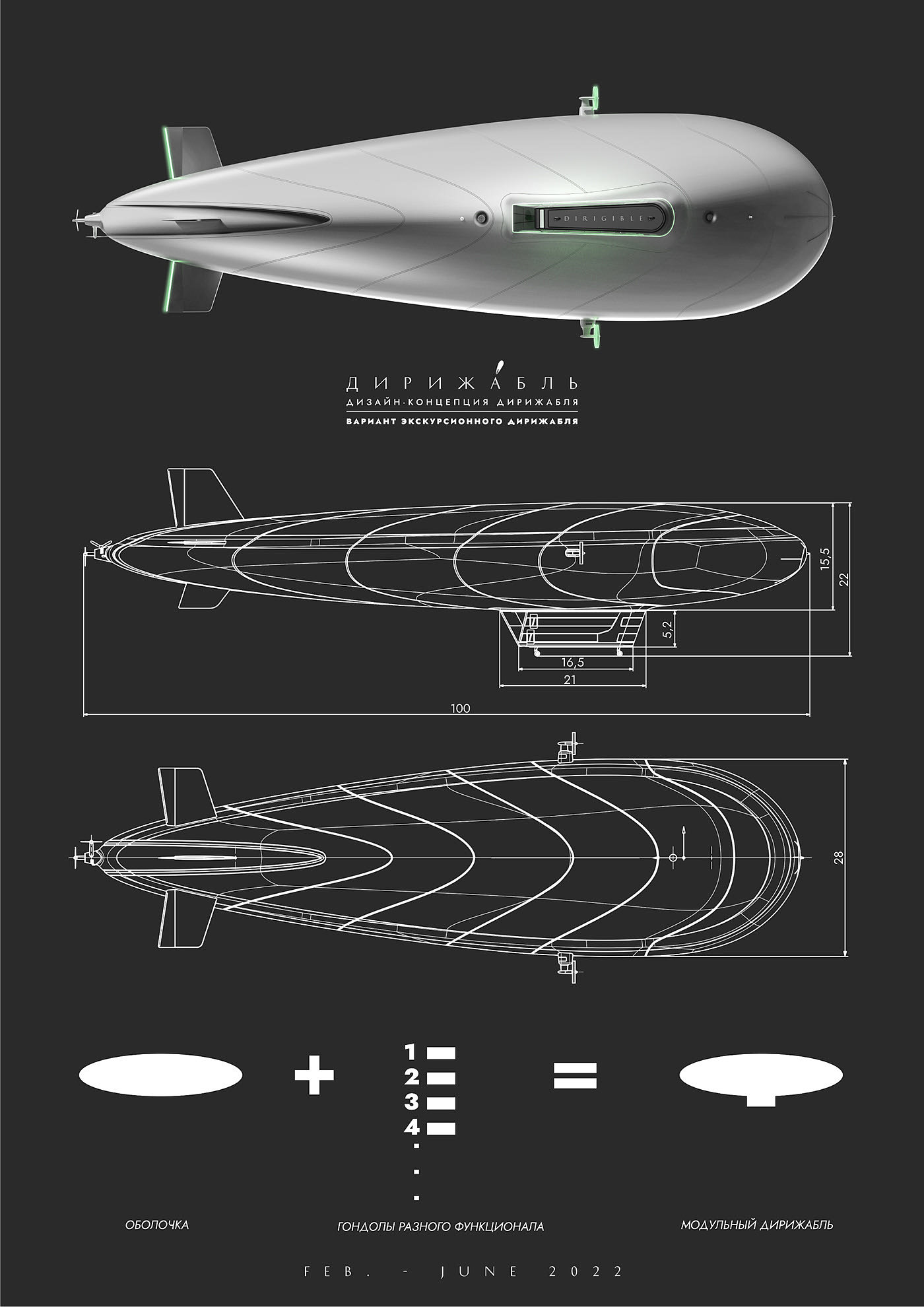 DIRIGIBLE，交通工具，飞艇，创意，