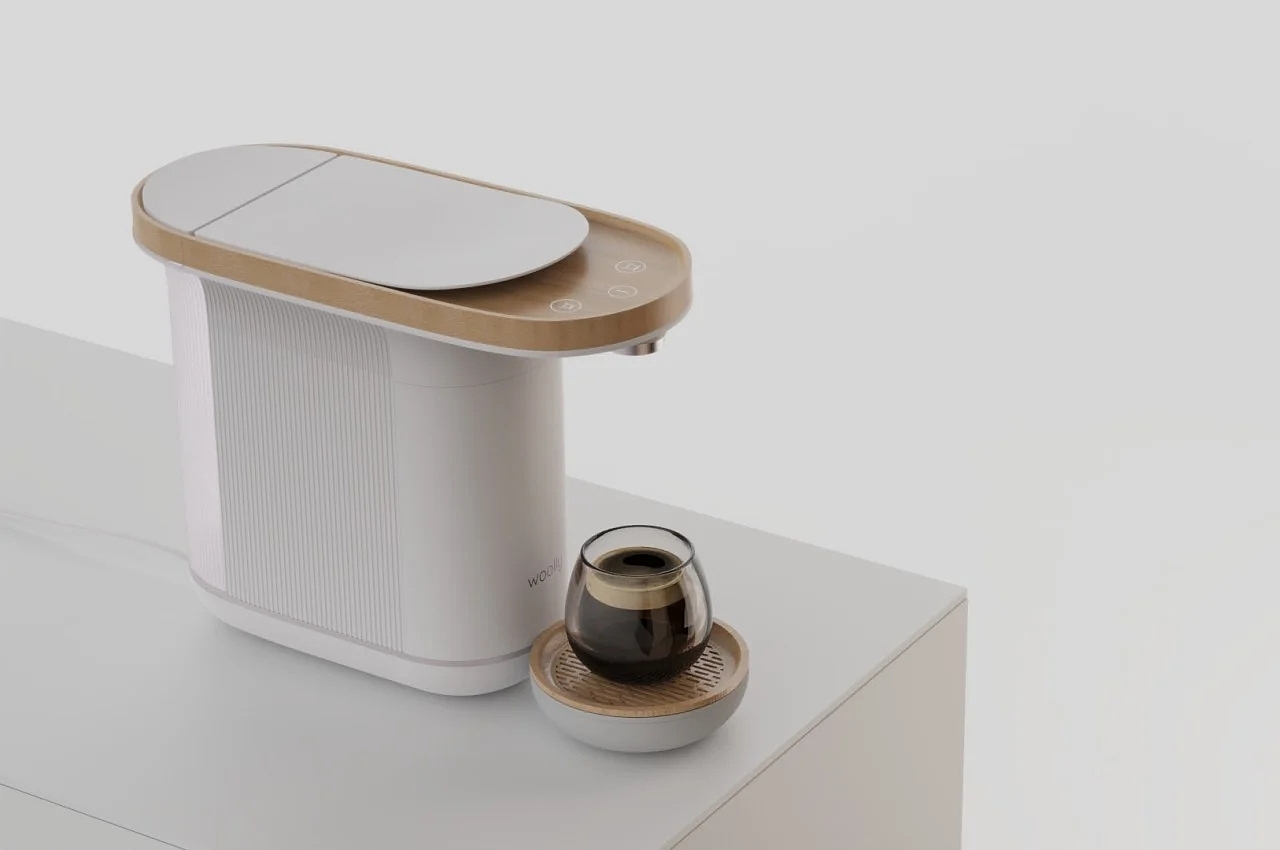 Coffee machine，woodiness，modularization，