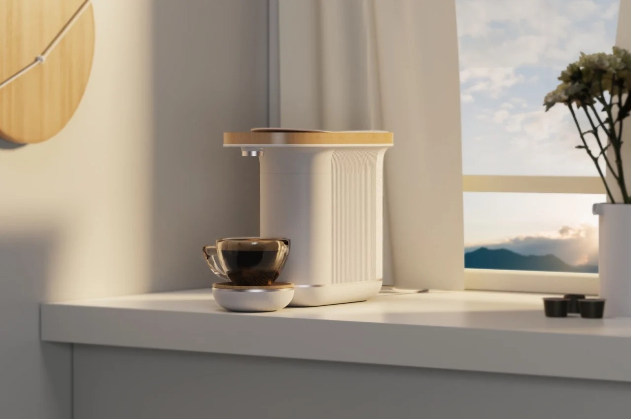 Coffee machine，woodiness，modularization，