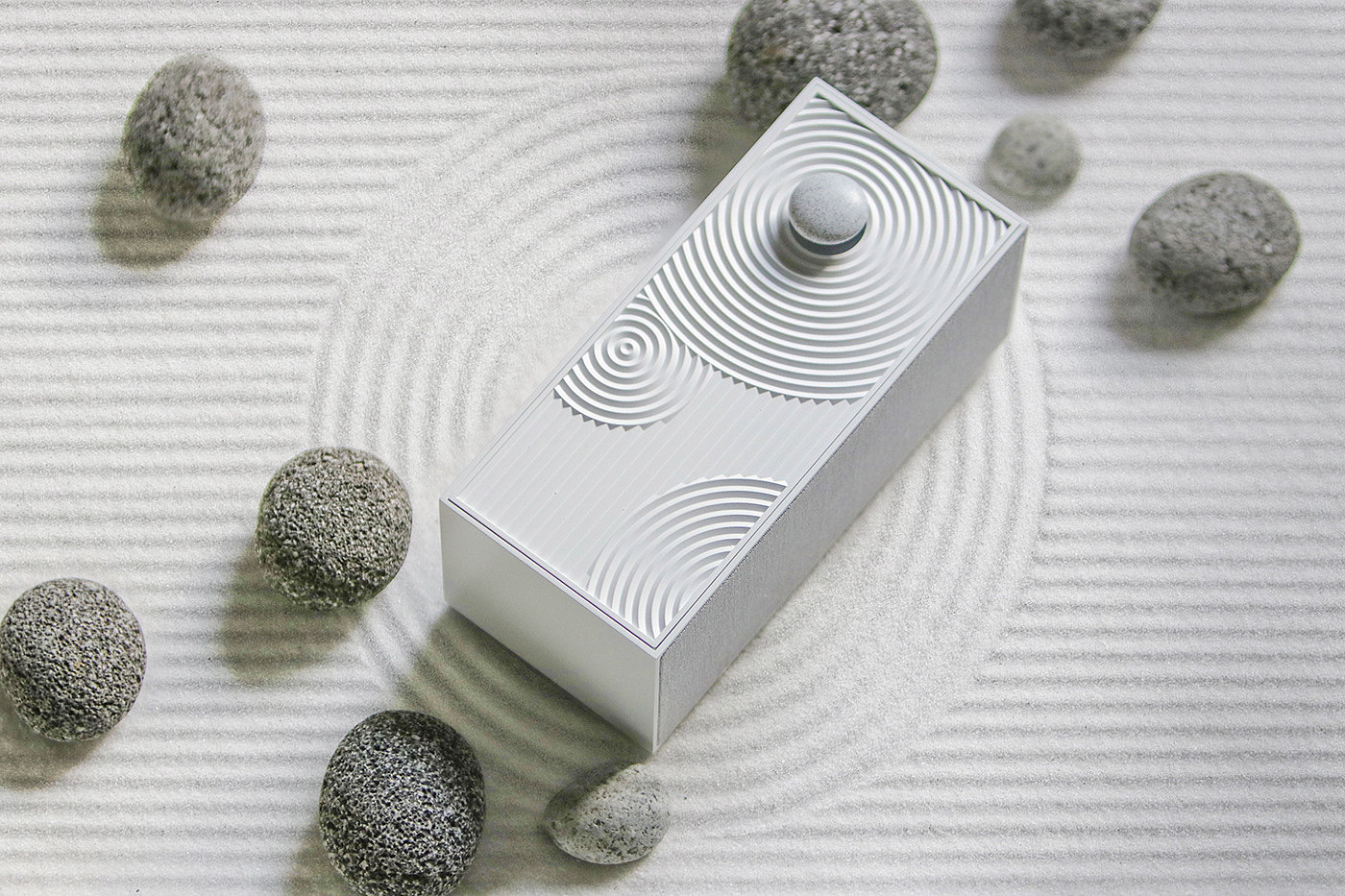 Zen Garden，Bluetooth Speaker ，conceptual design，Digital，