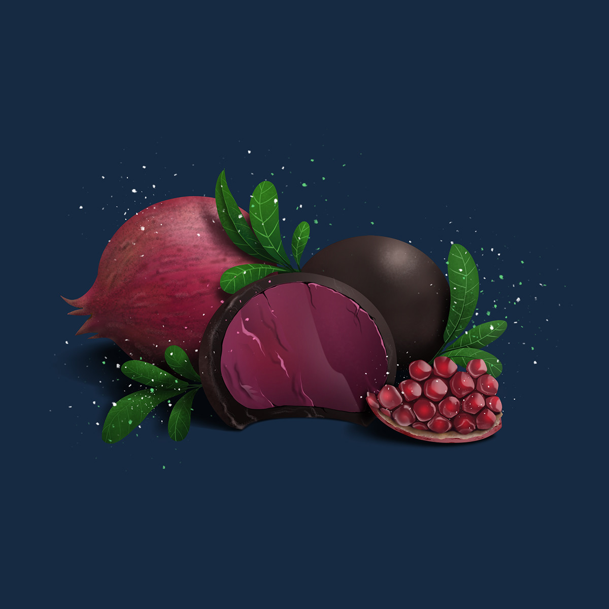 illustration，Chocolates，Verdelux，graphic design ，