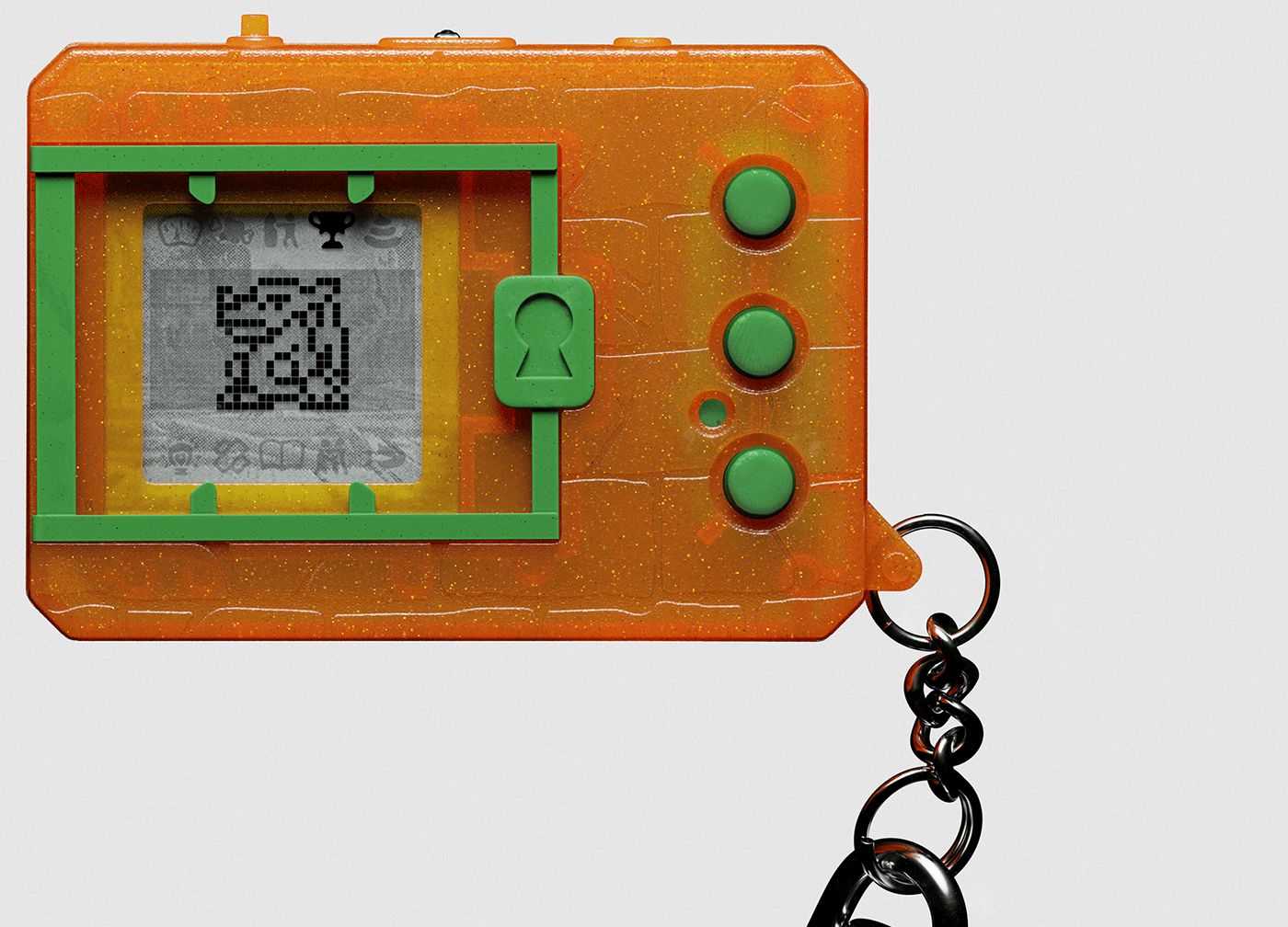 Retro，1990s，electronic pet machine，