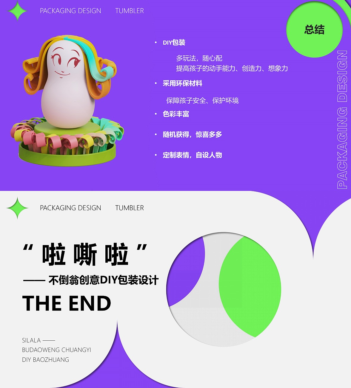 packing design，industrial design，Children's Packaging，Tumbler，diy，Innovative design，
