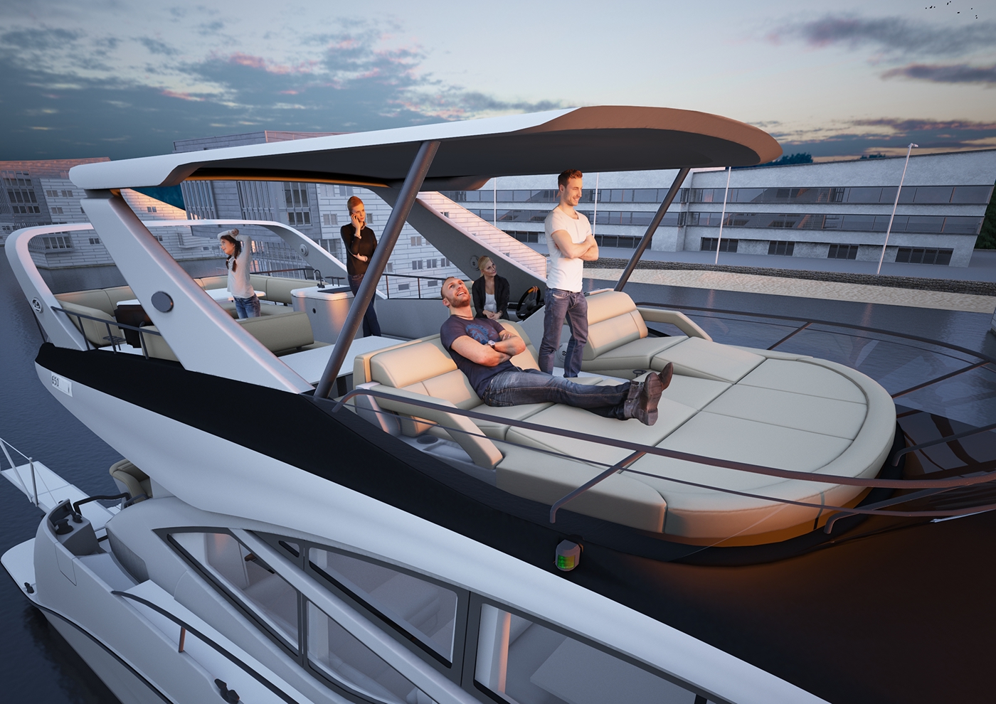 Sea Ray 650 L，white，yacht，vehicle，