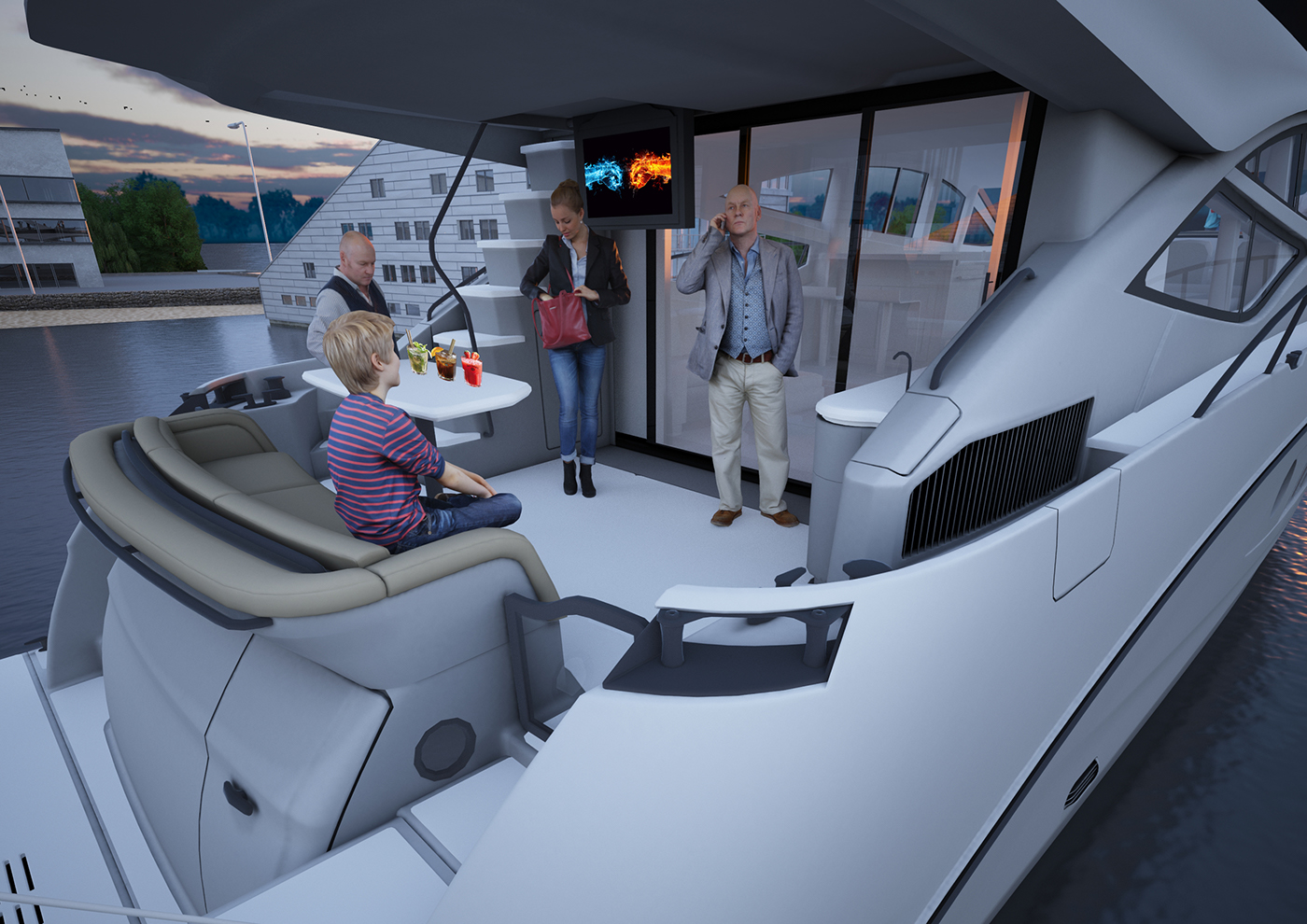 Sea Ray 650 L，white，yacht，vehicle，