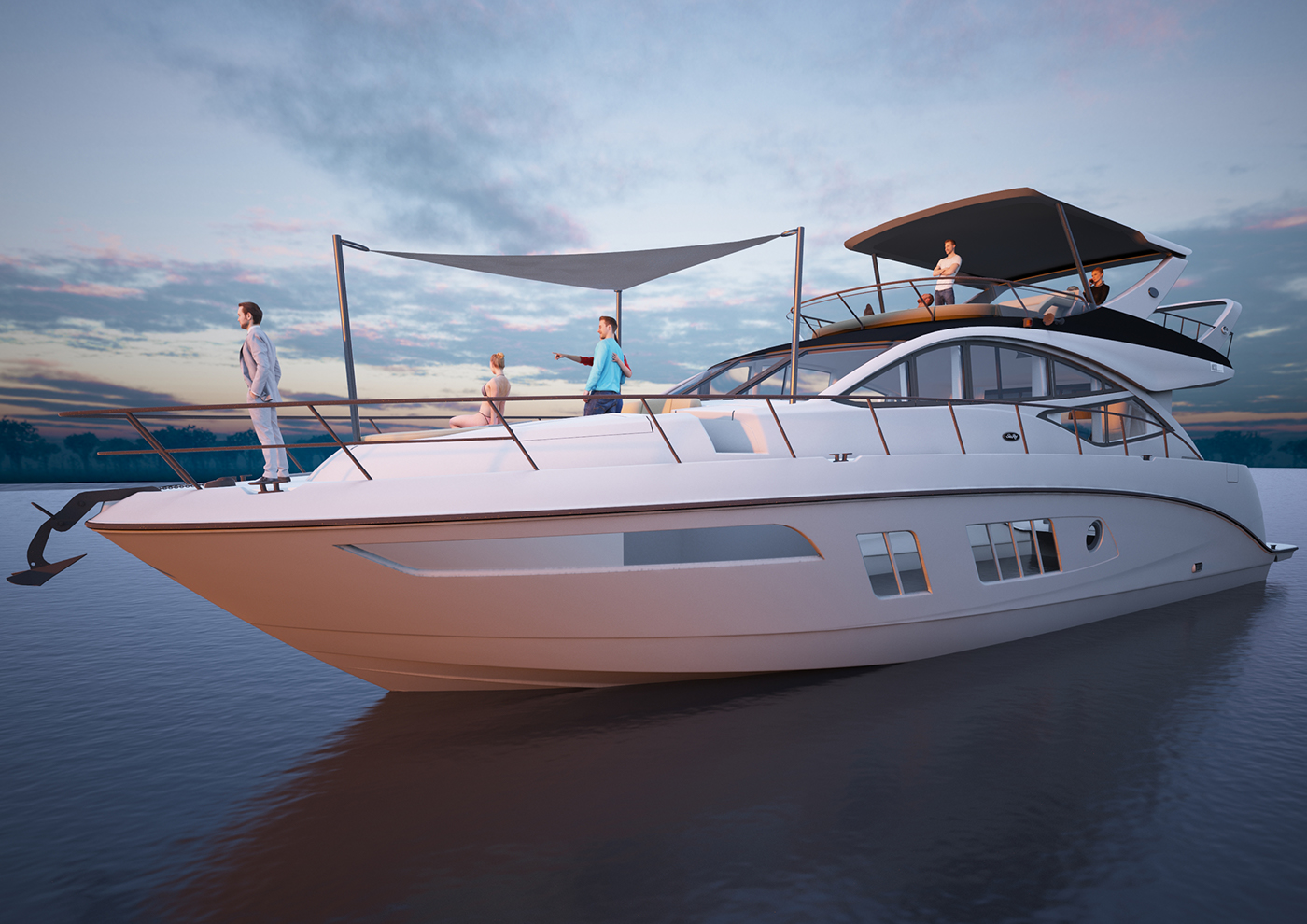 Sea Ray 650 L，white，yacht，vehicle，