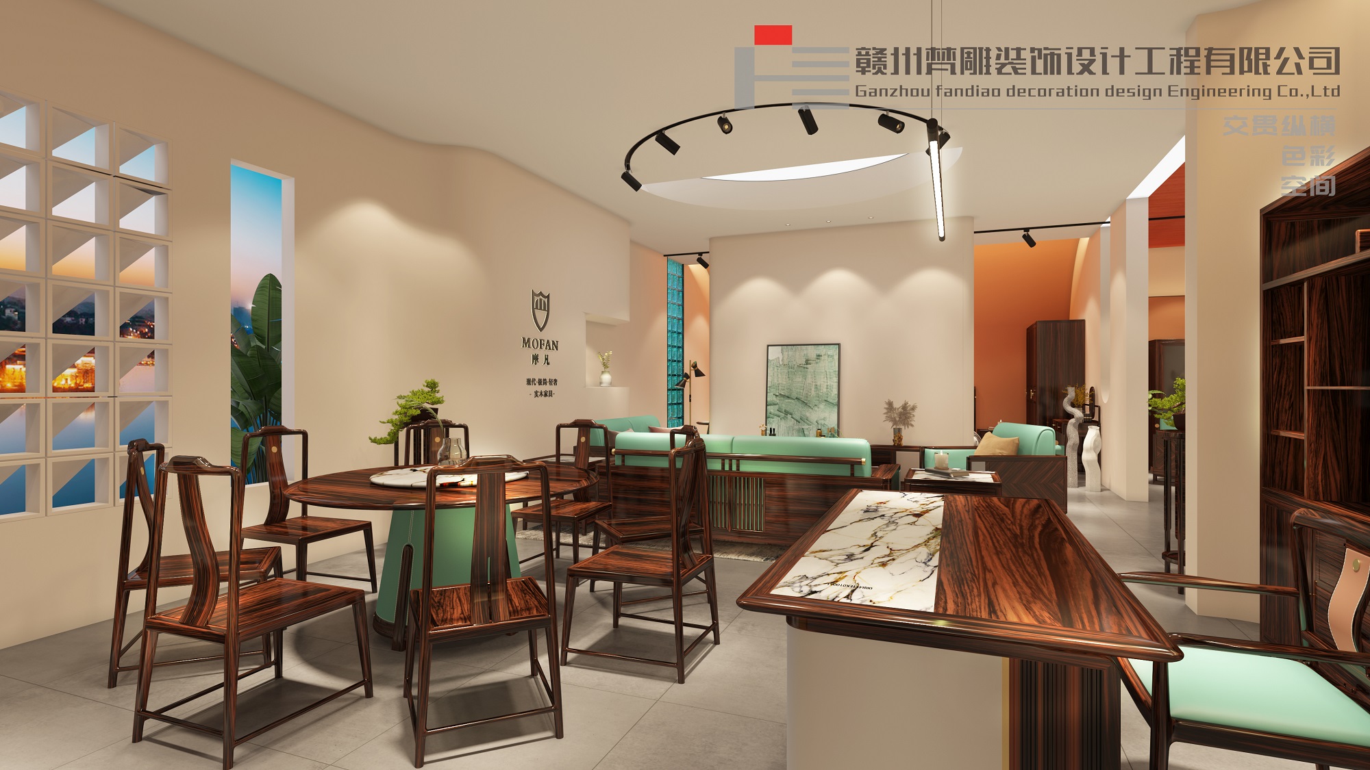 Furniture exhibition hall，