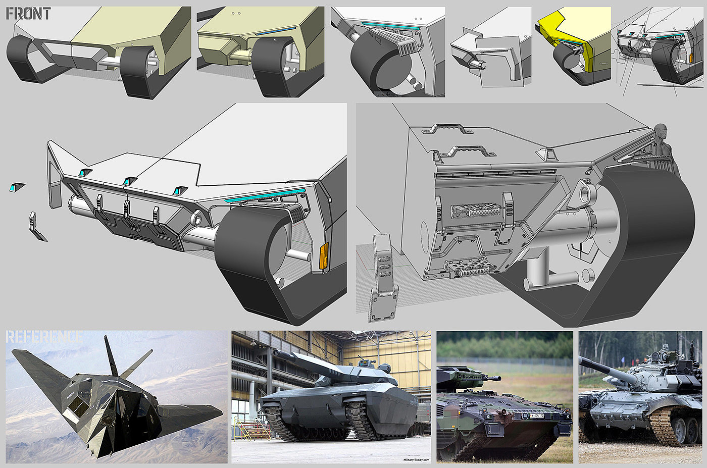 3D modeling，conceptual design，Tank，